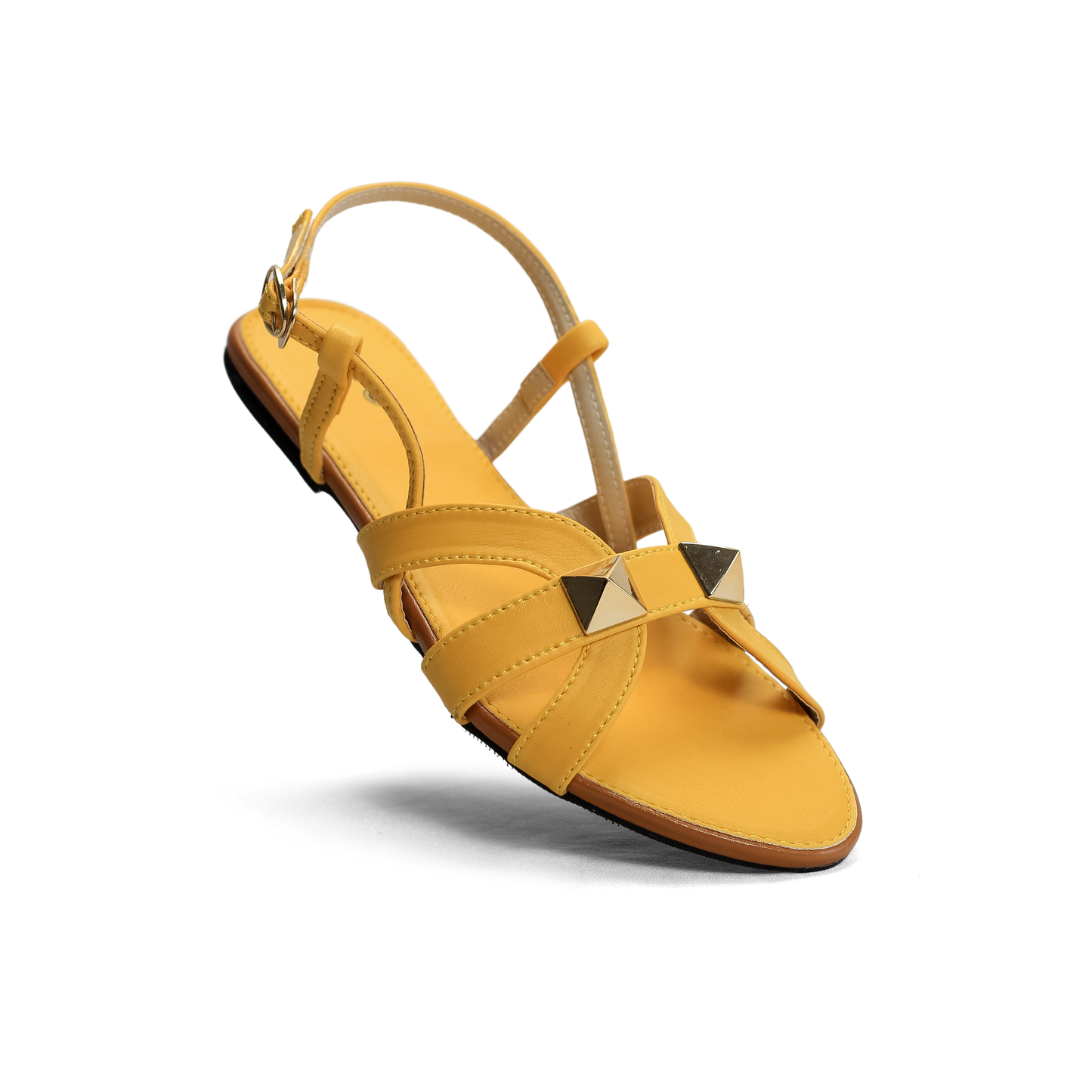Studded Flat Sandals with Ankle Strap - Nawabi shoes bd