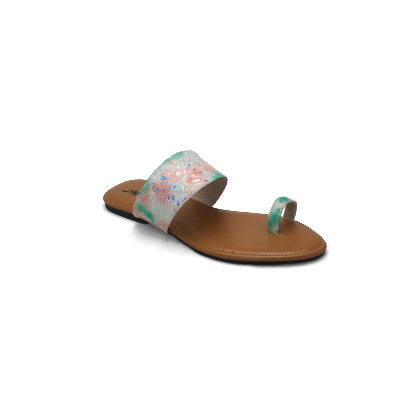 Stylish & Comfortable Sliders - Floral Print Criss-Cross Sandals - Nawabi shoes bd - Nawabi Shoes BD