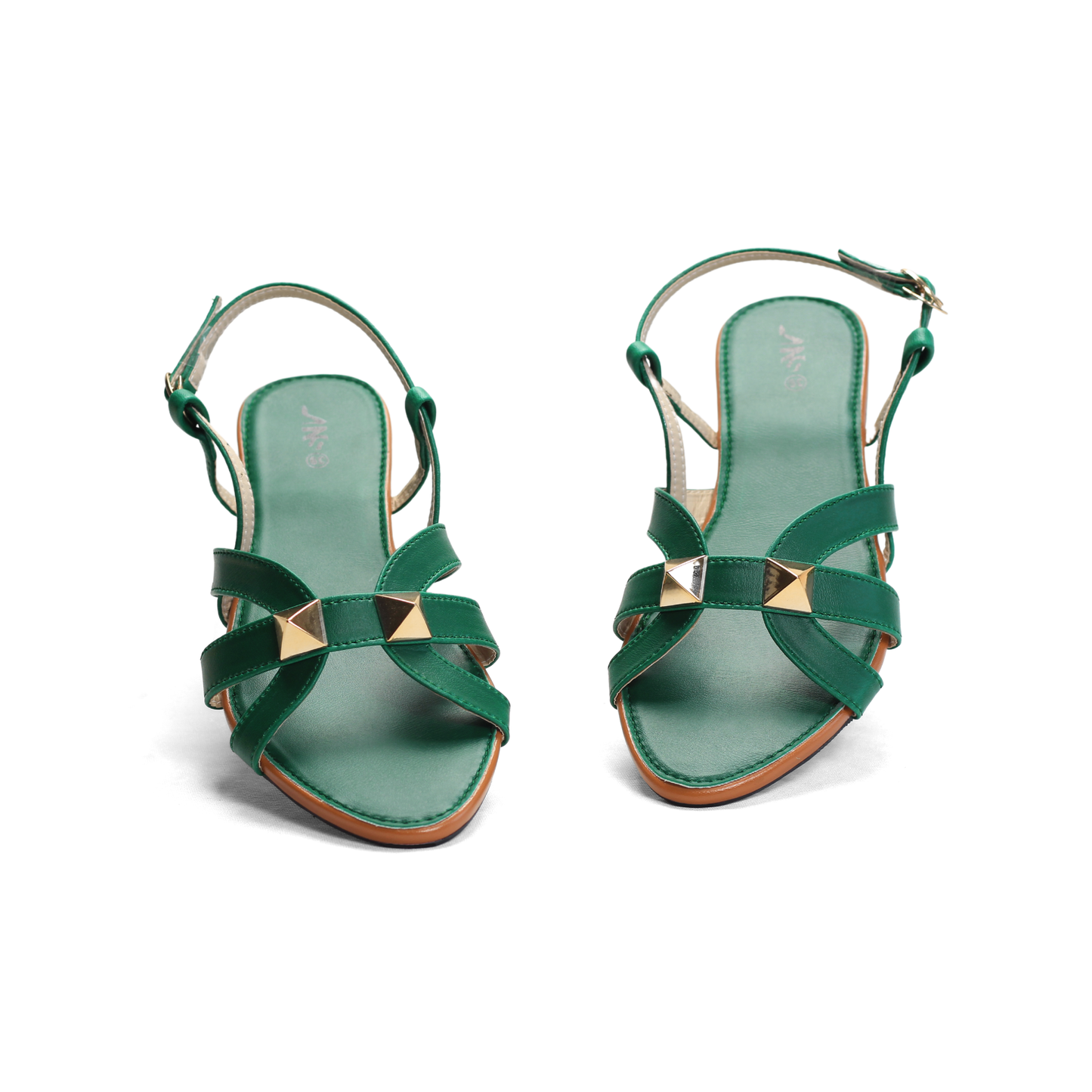Studded Flat Sandals with Ankle Strap - Nawabi shoes bd