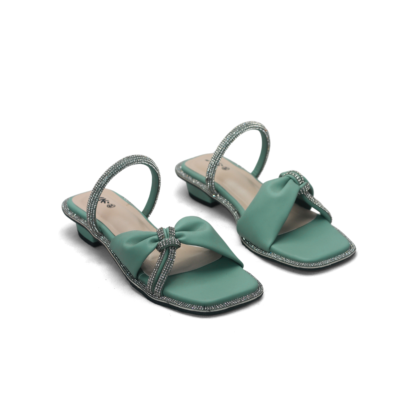 Rhinestone Sandals - Elegant Flat Sandals for Women - Nawabi Shoes BD (Copy)