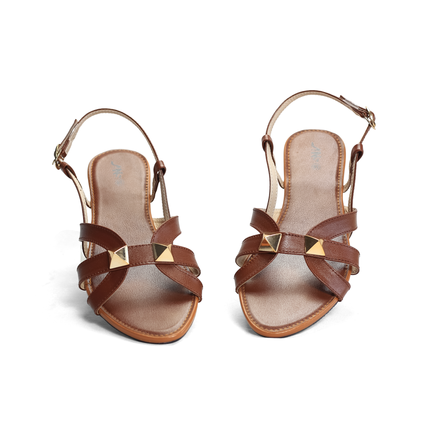Studded Flat Sandals with Ankle Strap - Nawabi shoes bd