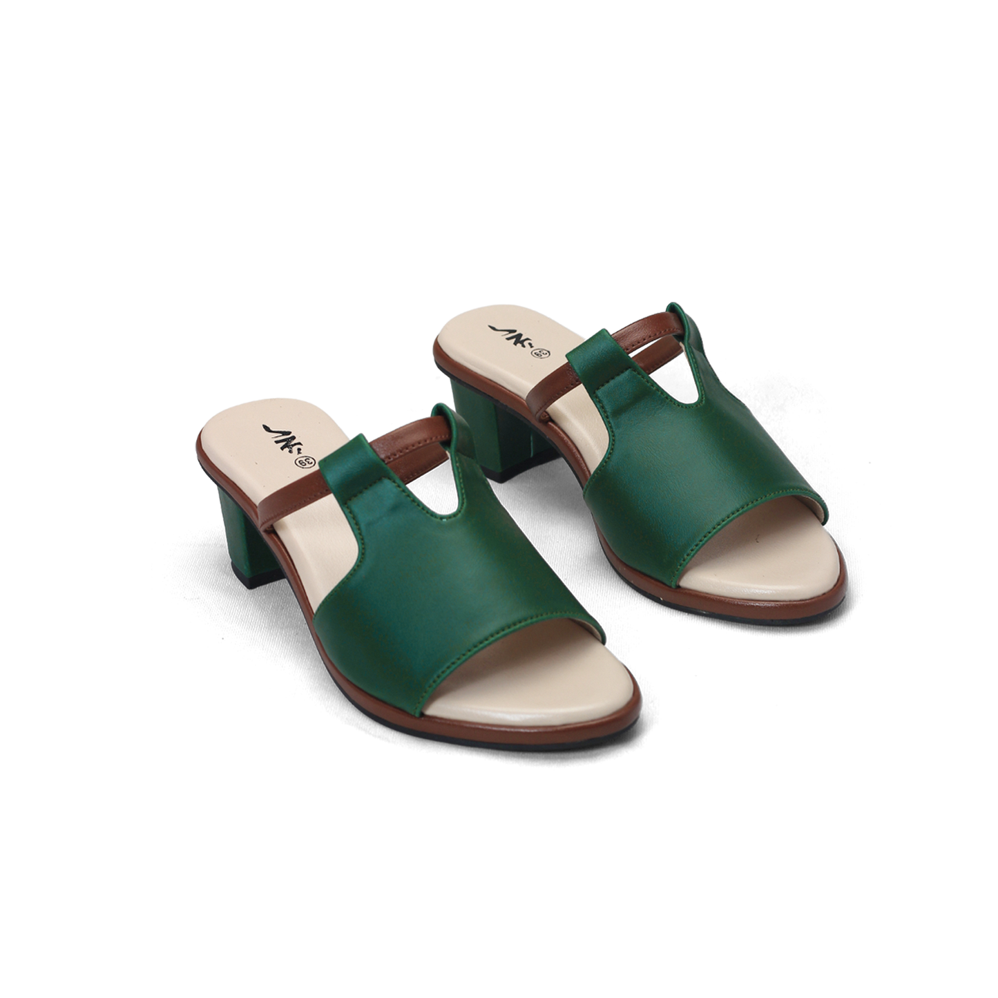 Women's Mint Green Block Heel Sandals | Stylish & Comfortable - Nawabi Shoes BD