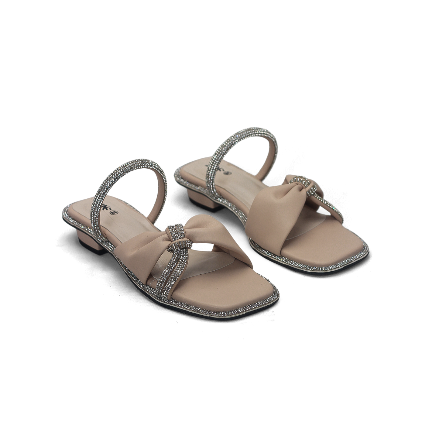 Rhinestone Sandals - Elegant Flat Sandals for Women - Nawabi Shoes BD (Copy)