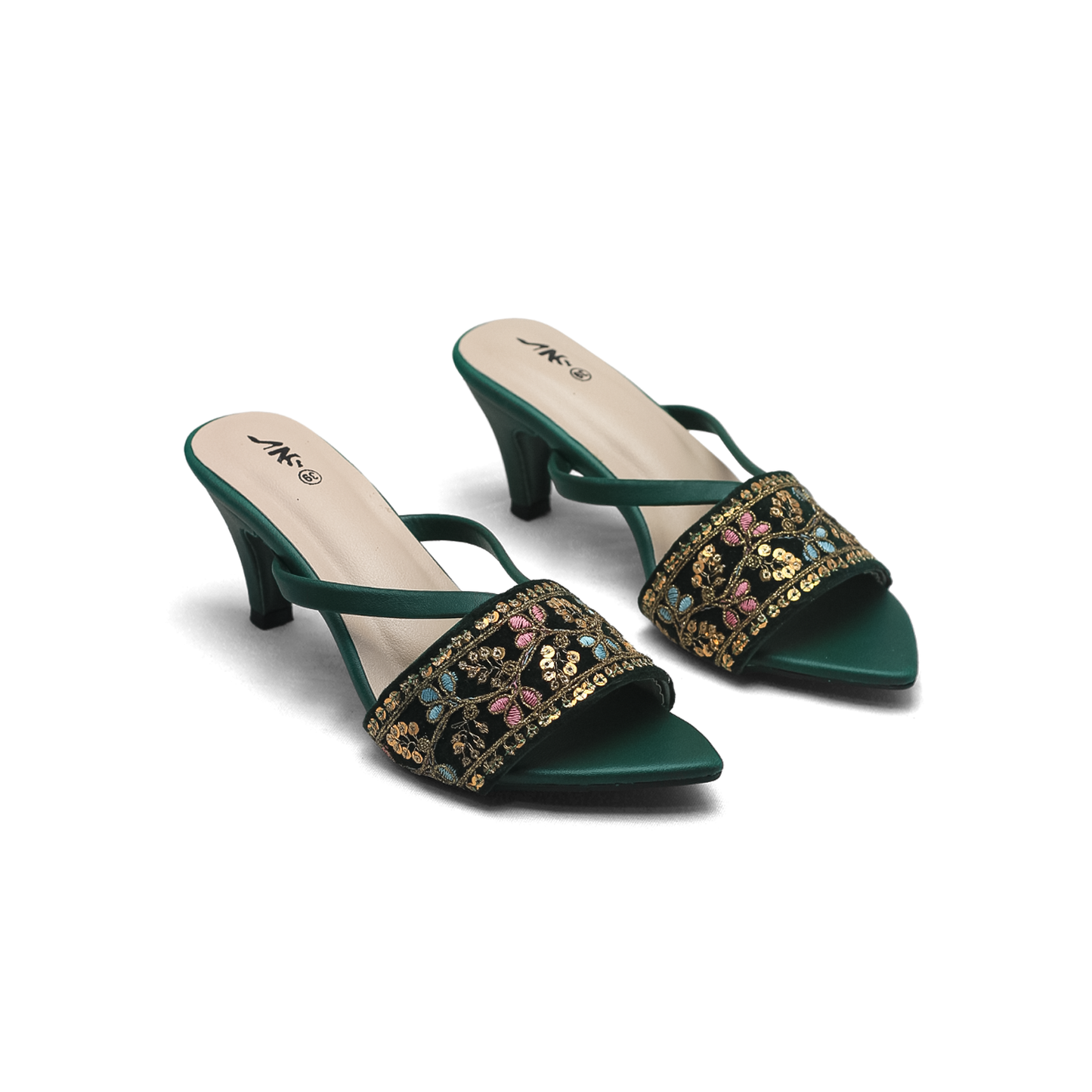 Embellished Heels | for Girls for Festivities Prose Sandals – Nawabi Shoes BD