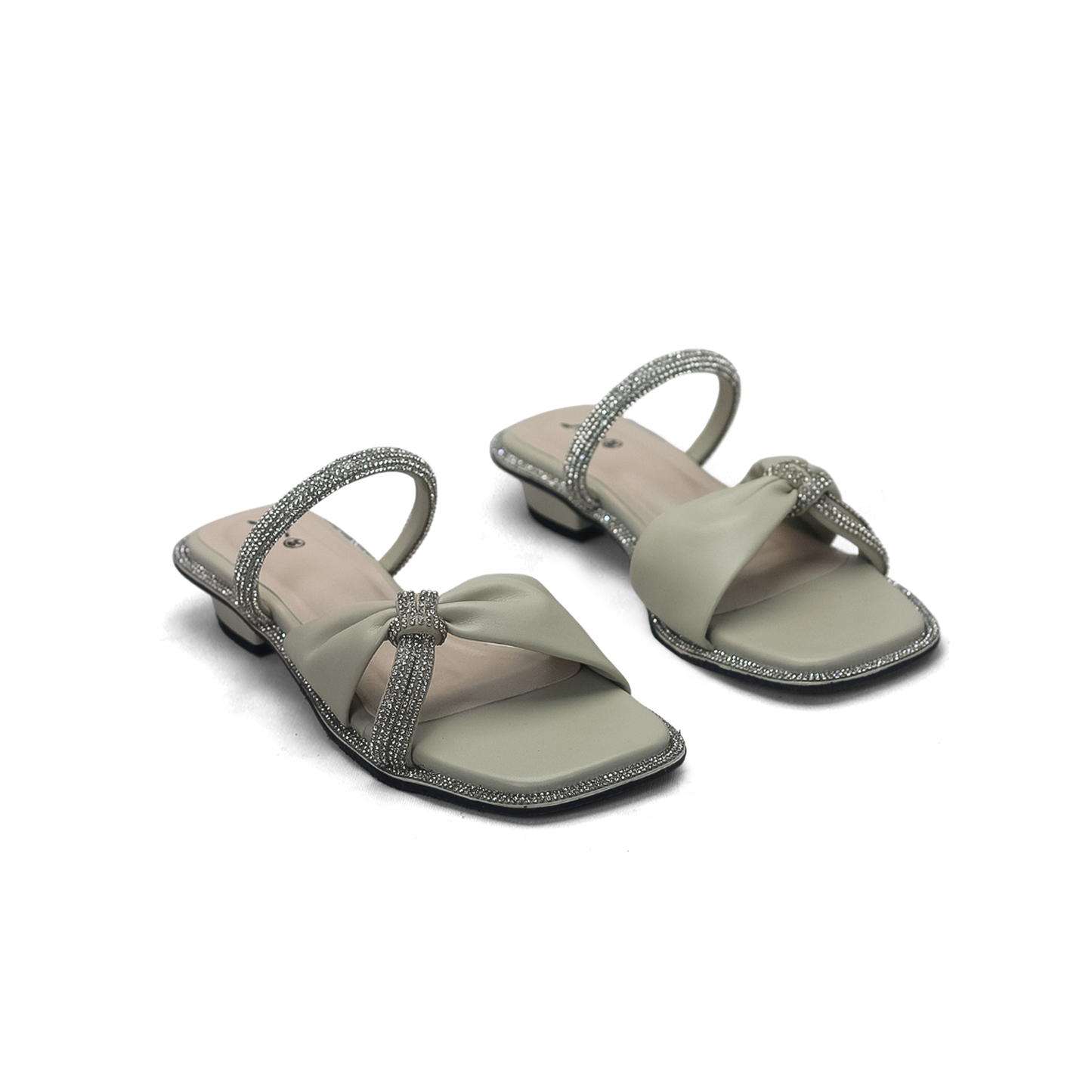 Rhinestone Sandals - Elegant Flat Sandals for Women - Nawabi Shoes BD (Copy)