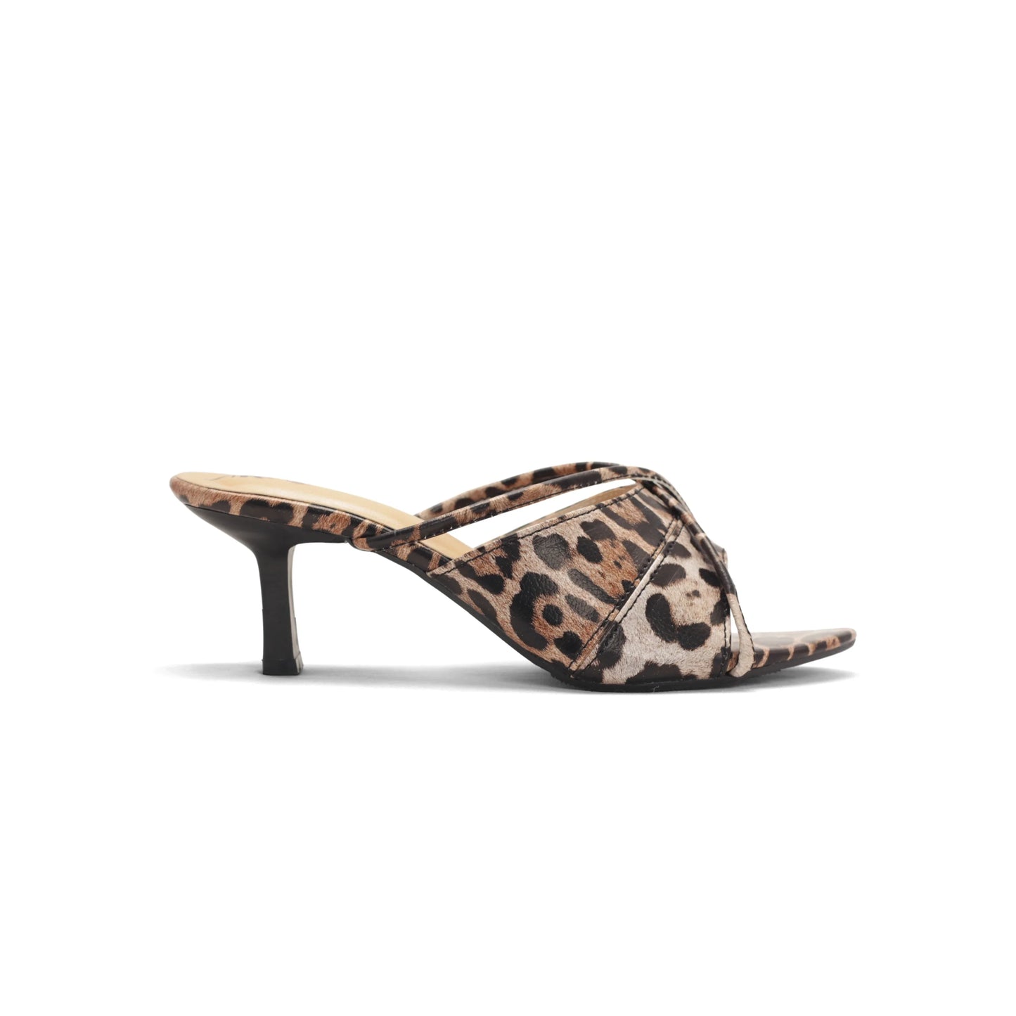 Women's Leopard Print Kitten Heels for Summer" Nawabi Shoes BD - Nawabi Shoes BD