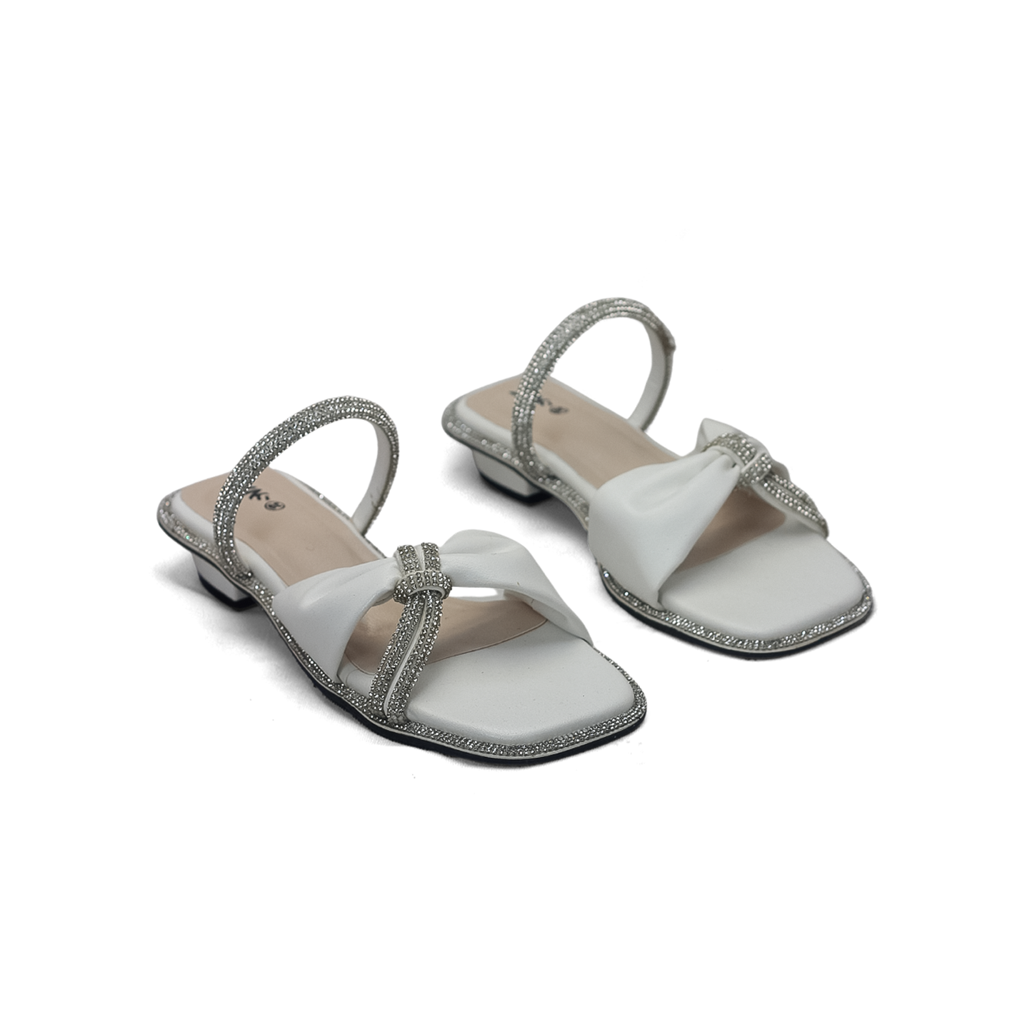 Rhinestone Sandals - Elegant Flat Sandals for Women - Nawabi Shoes BD (Copy)