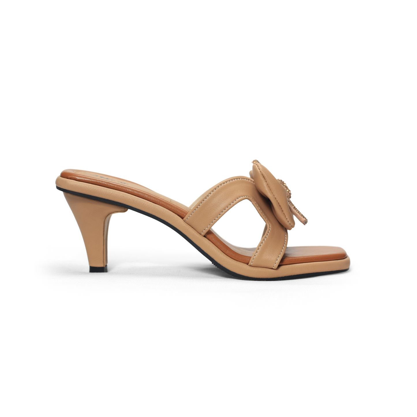 Bow Detail Pencil Heels with Square Toe Nawabi Shoes BD