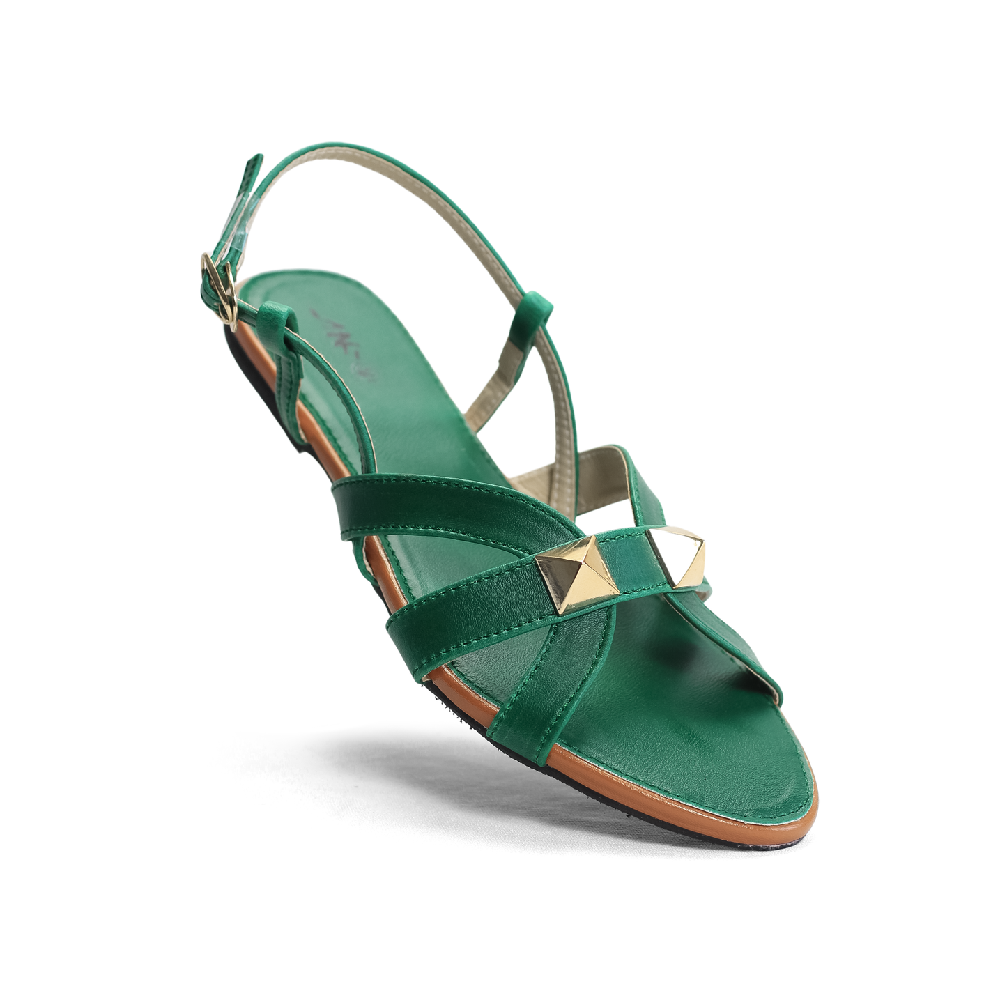 Studded Flat Sandals with Ankle Strap - Nawabi shoes bd