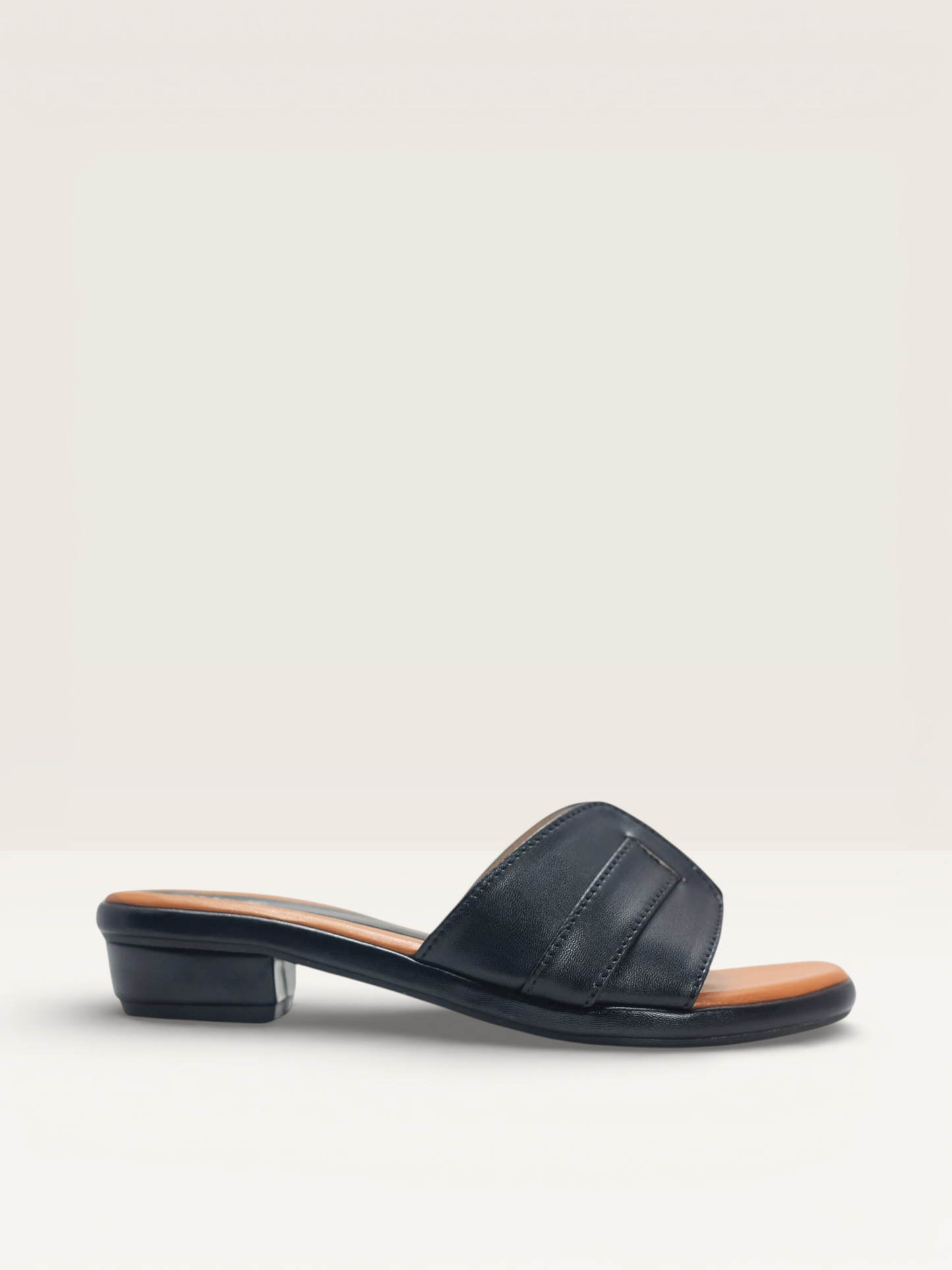 Comfortable Brown Ladies Sandals | Low Block Heel Office & Party Wear - Nawabi Shoes BD