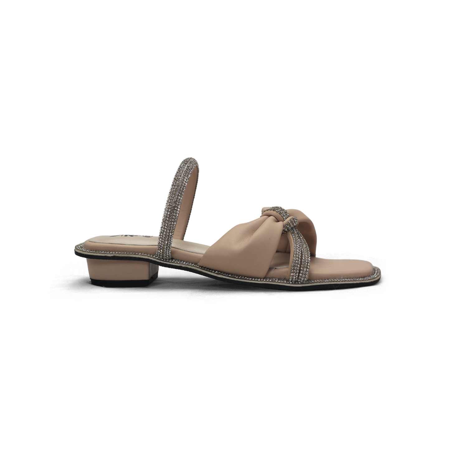 Rhinestone Sandals - Elegant Flat Sandals for Women - Nawabi Shoes BD (Copy)