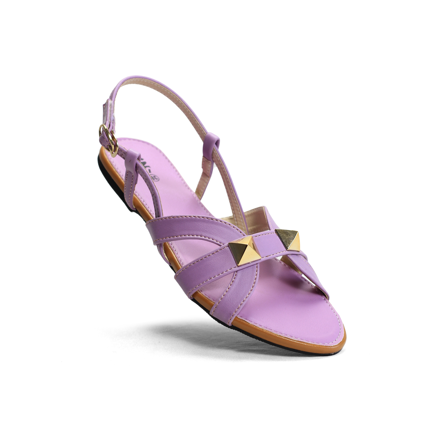Studded Flat Sandals with Ankle Strap - Nawabi shoes bd