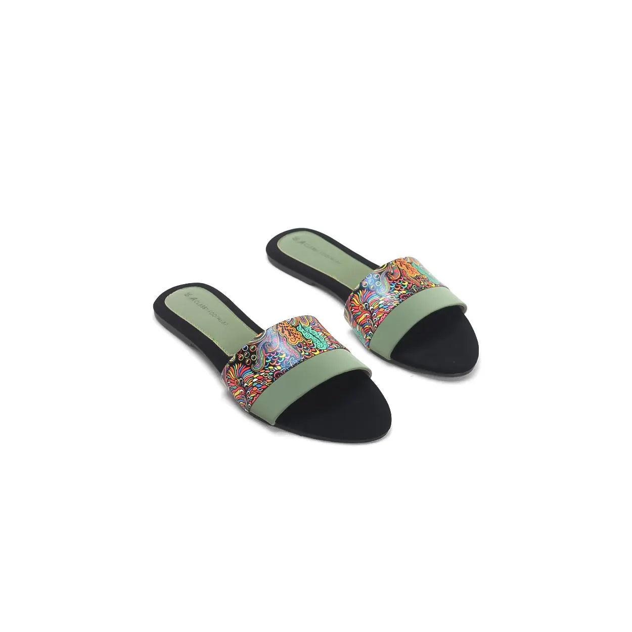 Buy Slip on Embellished Ladies Flat Sandals | Nawabi Shoes BD - Nawabi Shoes BD