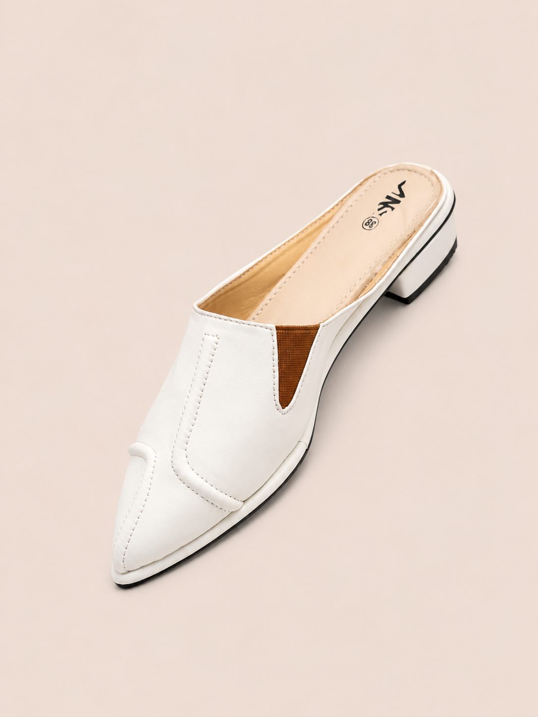 Classic Pointed Toe Low Heel Mule Shoes for Women | Nawabi Shoes
