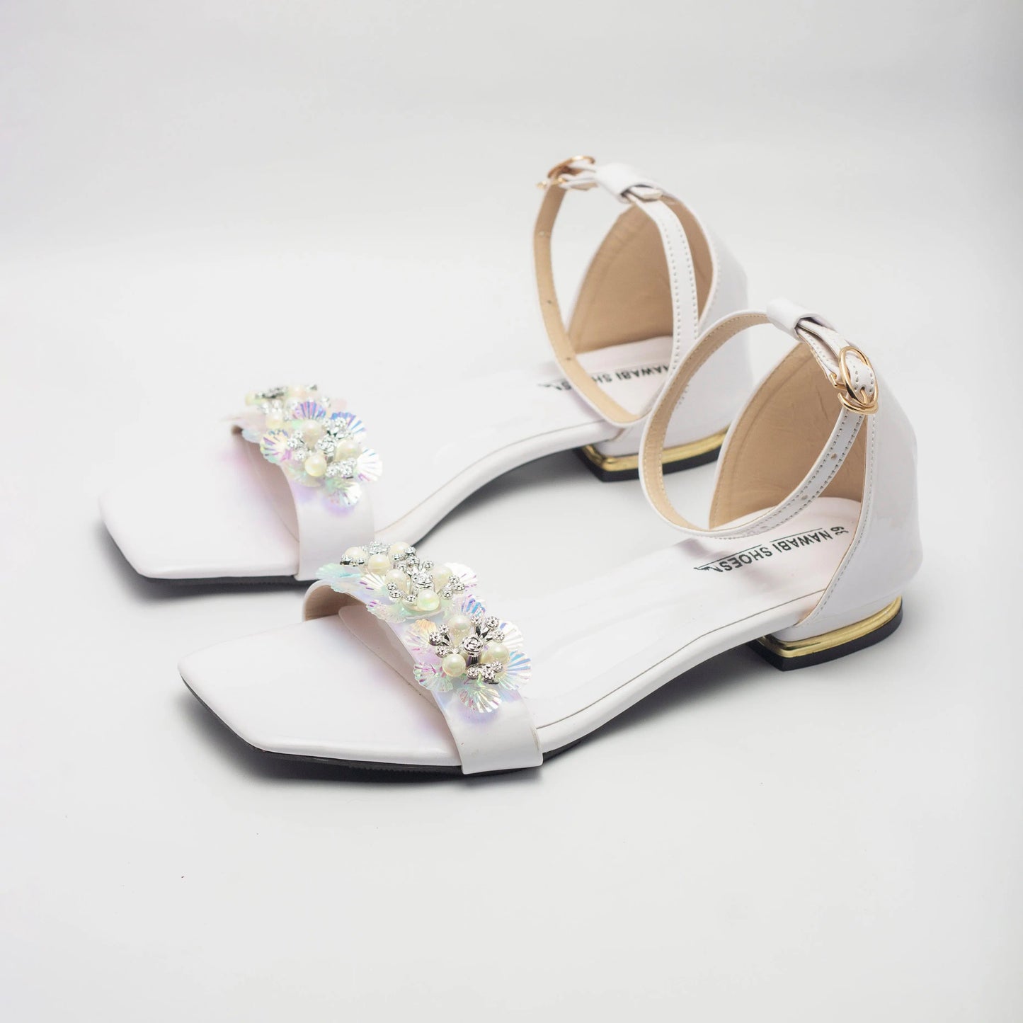 Crystal Strappy Women's Flat Sandals | Nawabi Shoes BD - Nawabi Shoes BD