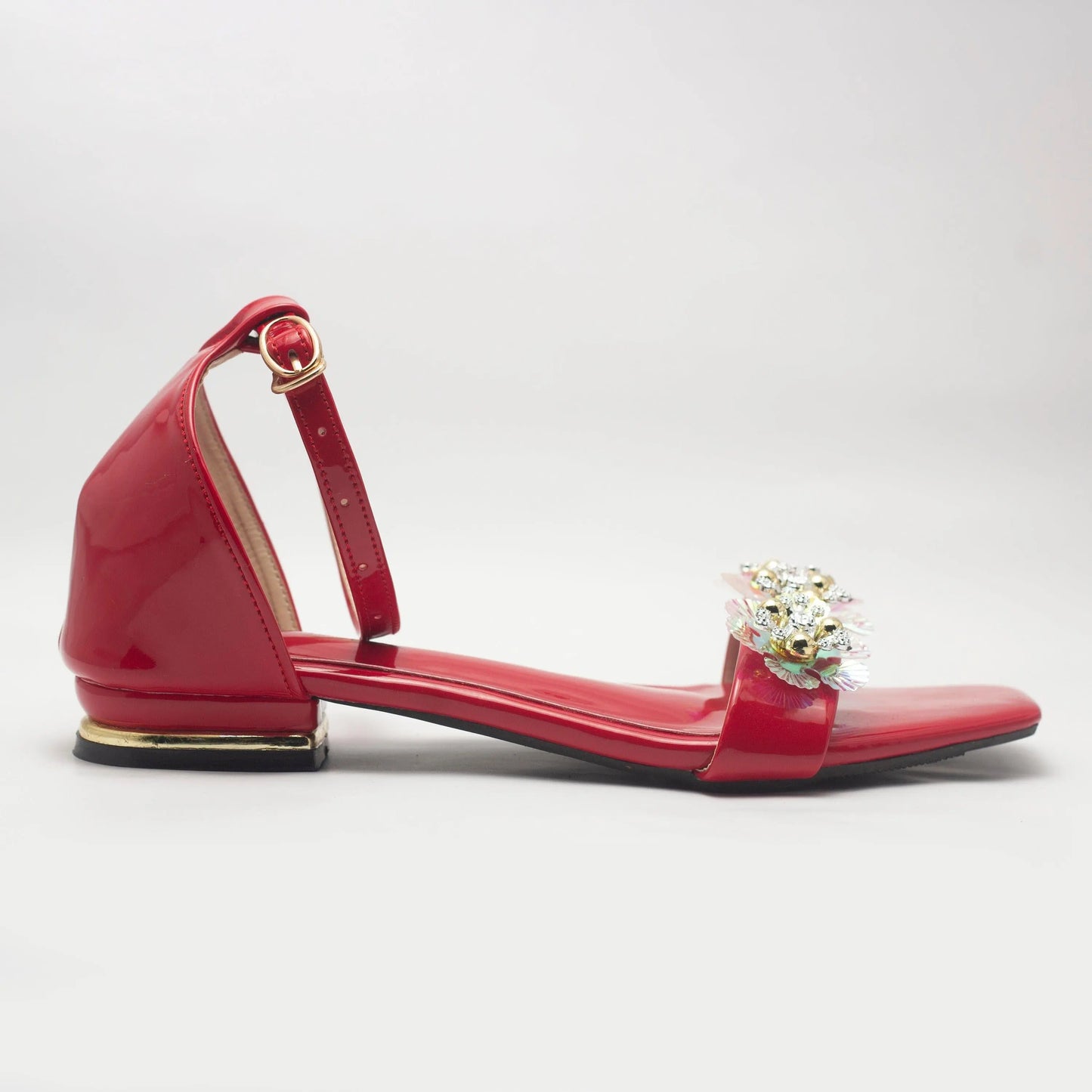 Crystal Strappy Women's Flat Sandals | Nawabi Shoes BD - Nawabi Shoes BD