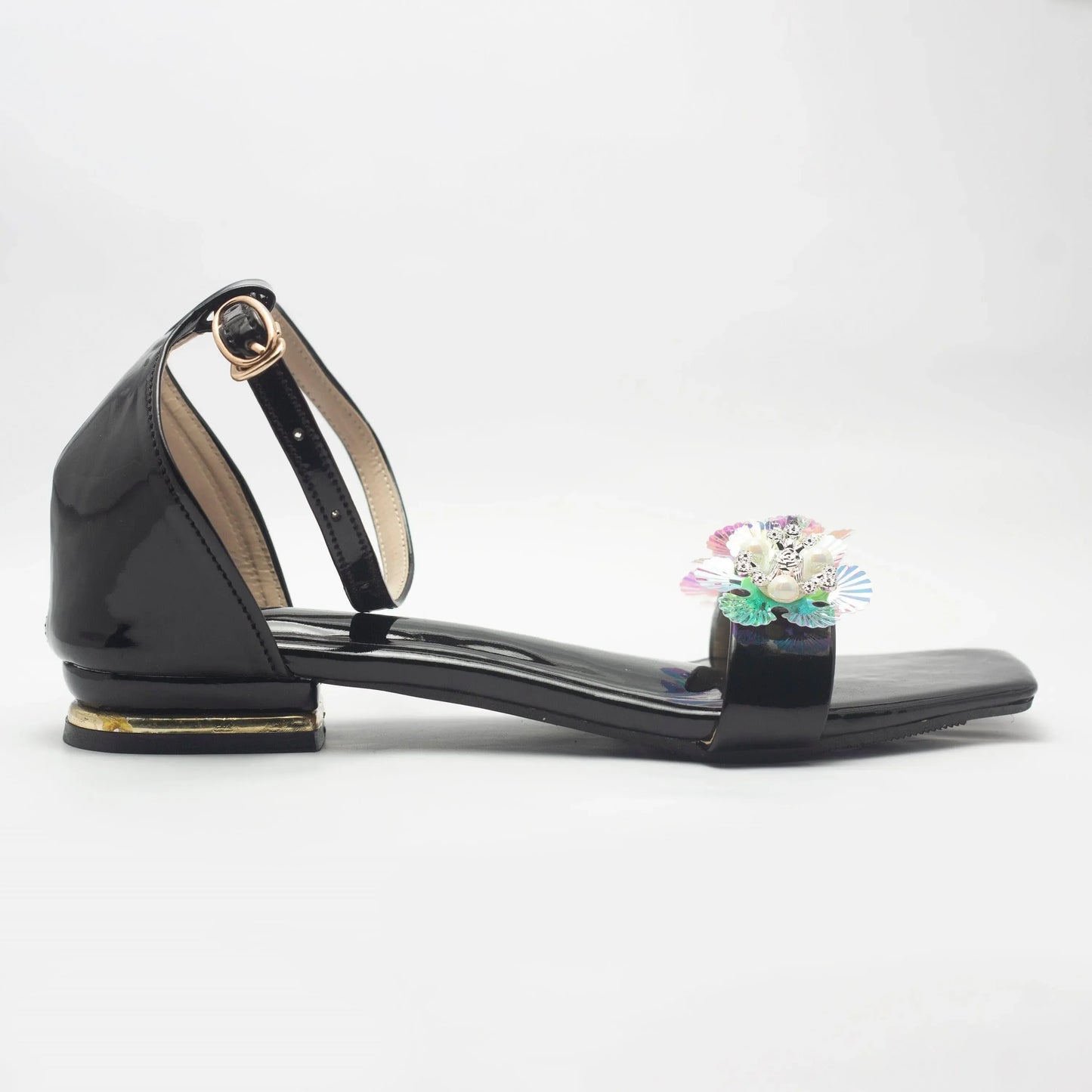 Crystal Strappy Women's Flat Sandals | Nawabi Shoes BD - Nawabi Shoes BD