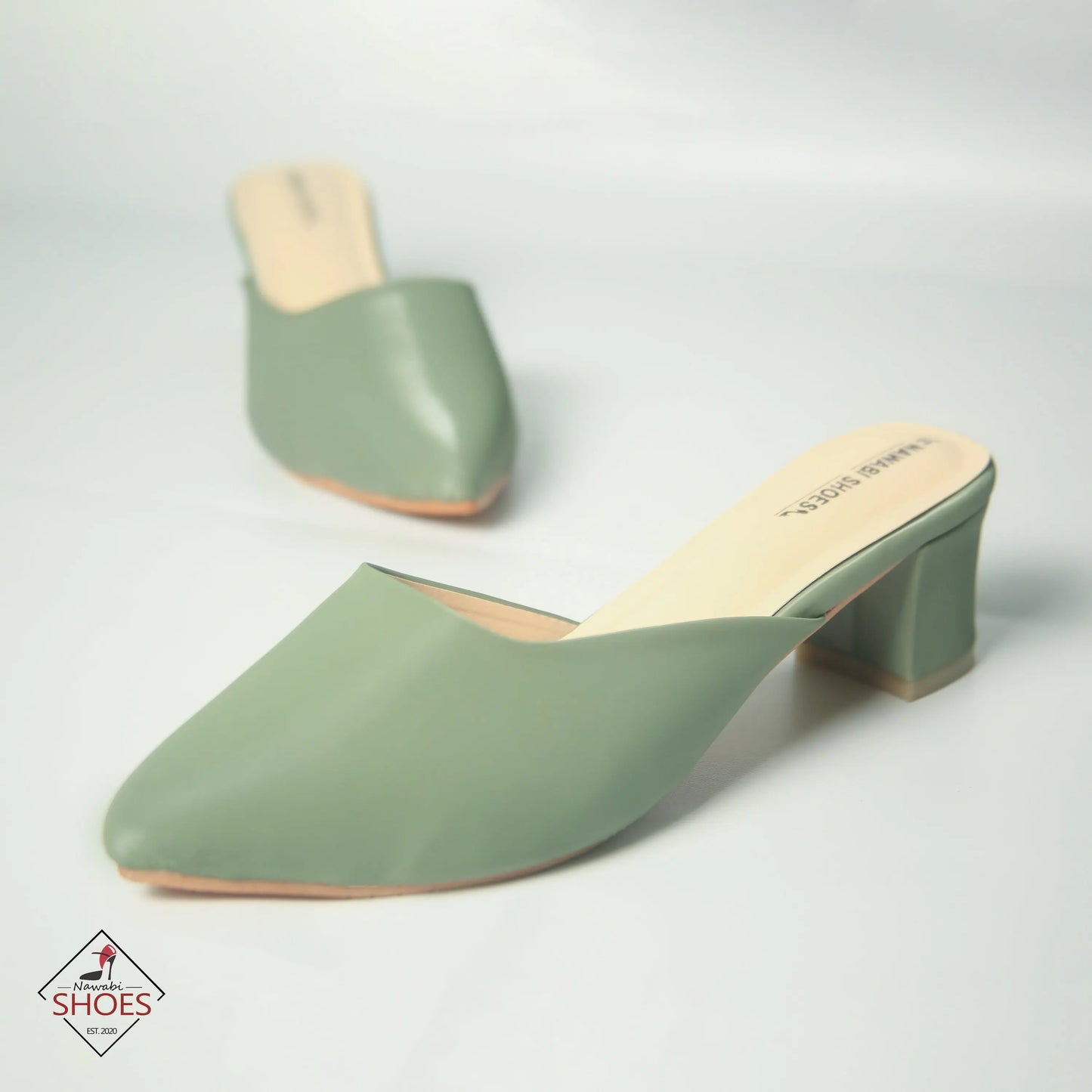 Hottest Mule Block Heels Luxury Shoes | Nawabi Shoes BD - Nawabi Shoes BD