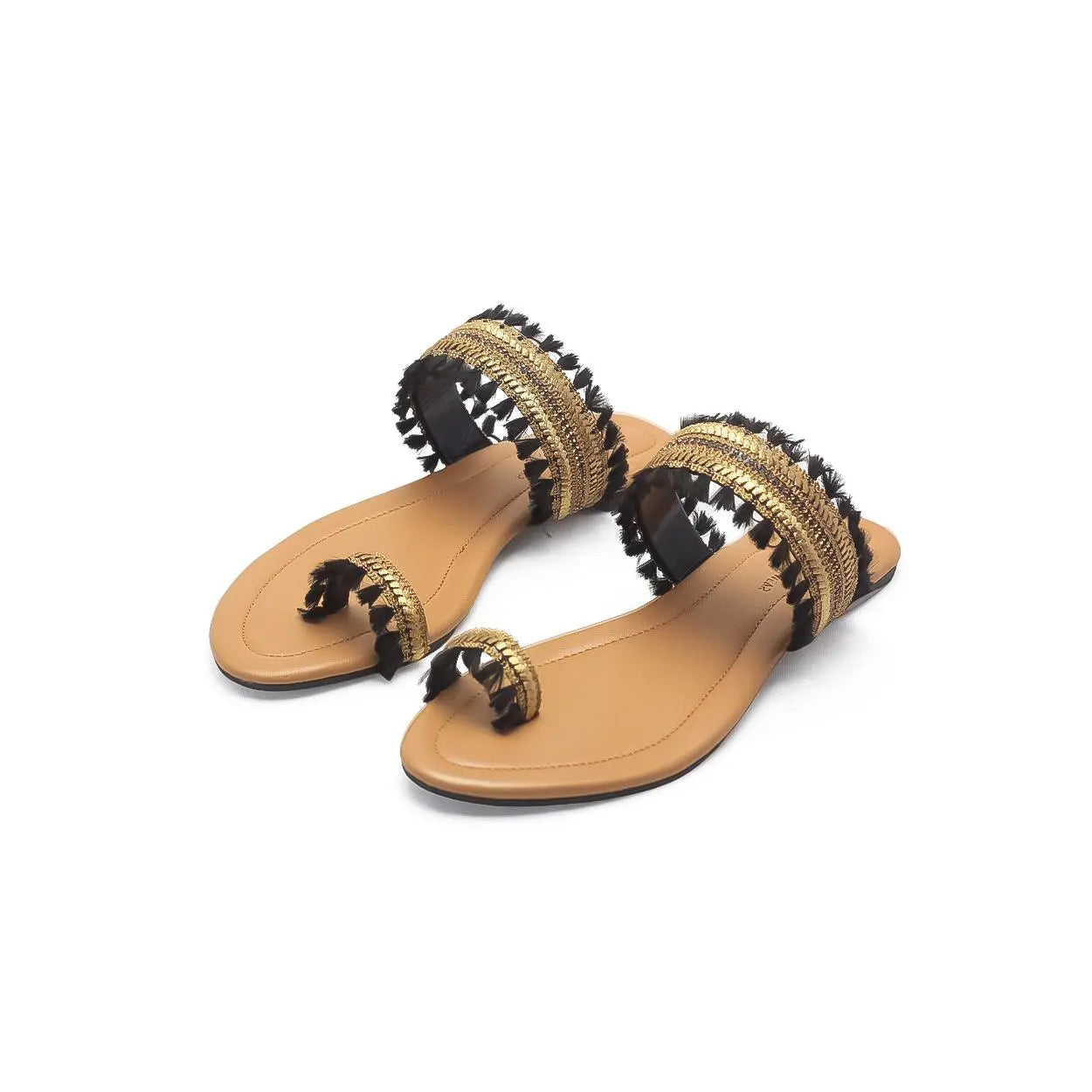 Nagra Classy Flat Sandals | Nawabi Shoes BD - Nawabi Shoes BD
