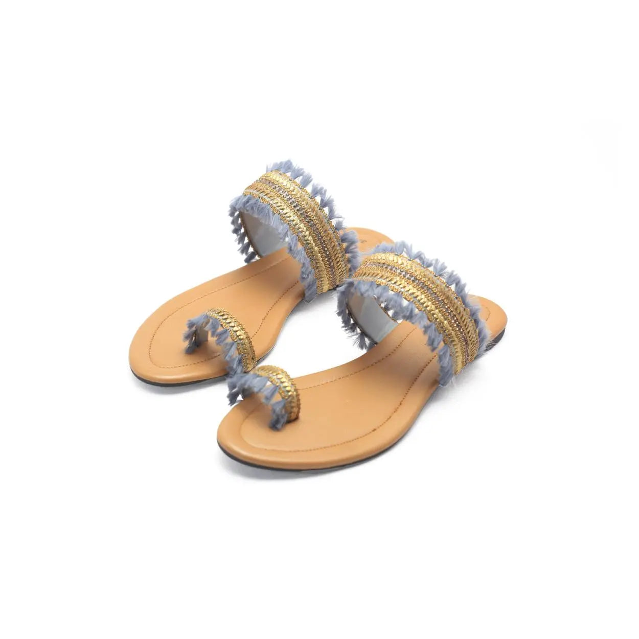 Nagra Classy Flat Sandals | Nawabi Shoes BD - Nawabi Shoes BD