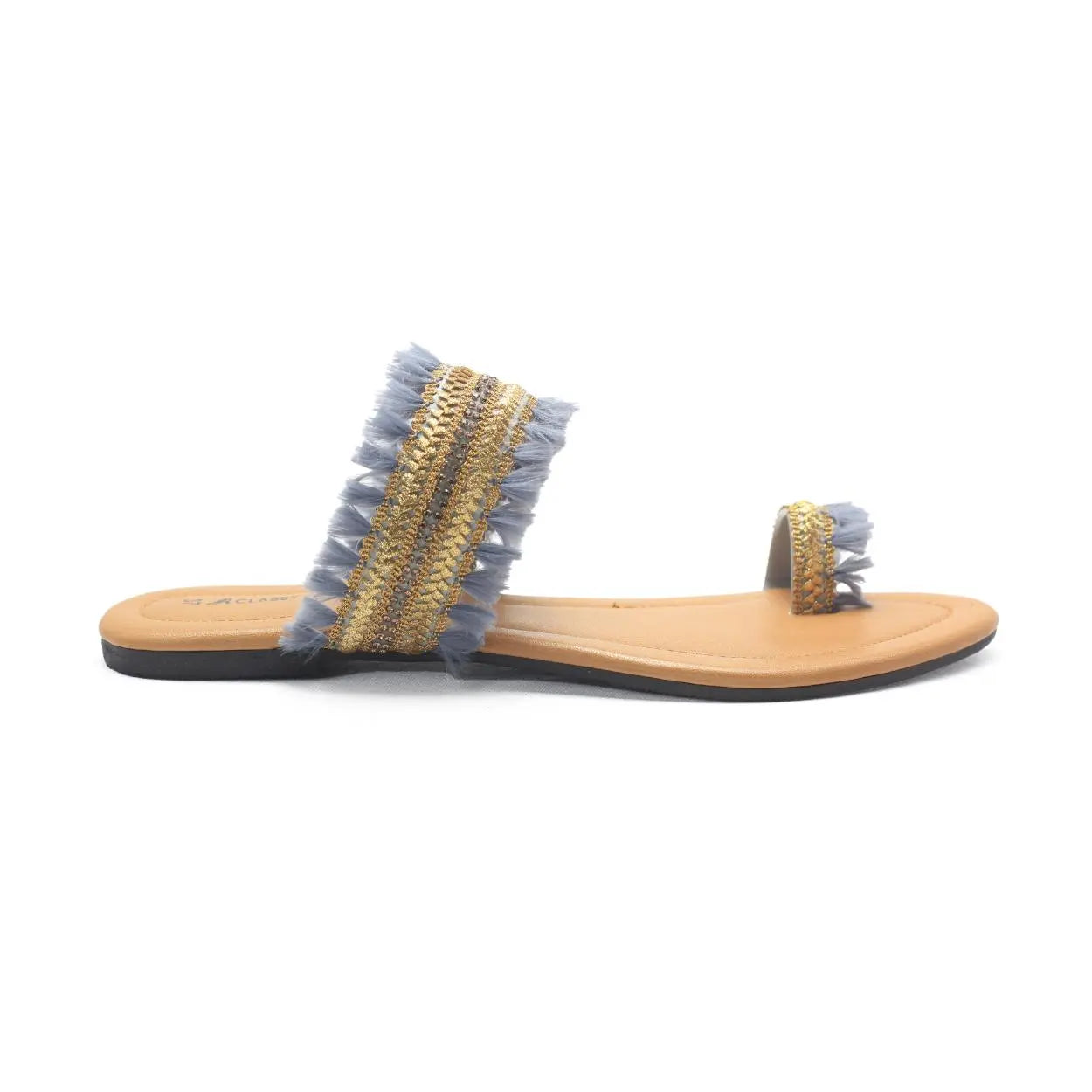 Nagra Classy Flat Sandals | Nawabi Shoes BD - Nawabi Shoes BD