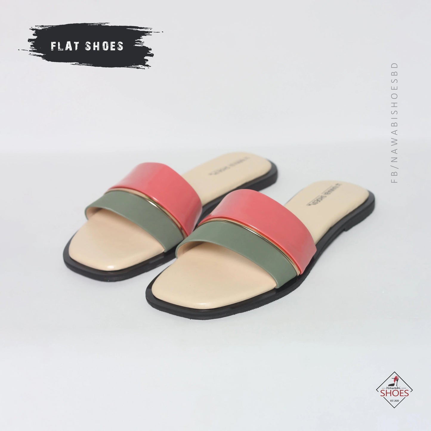 Open Strap Women's Flat Sandals | Nawabi Shoes BD - Nawabi Shoes BD