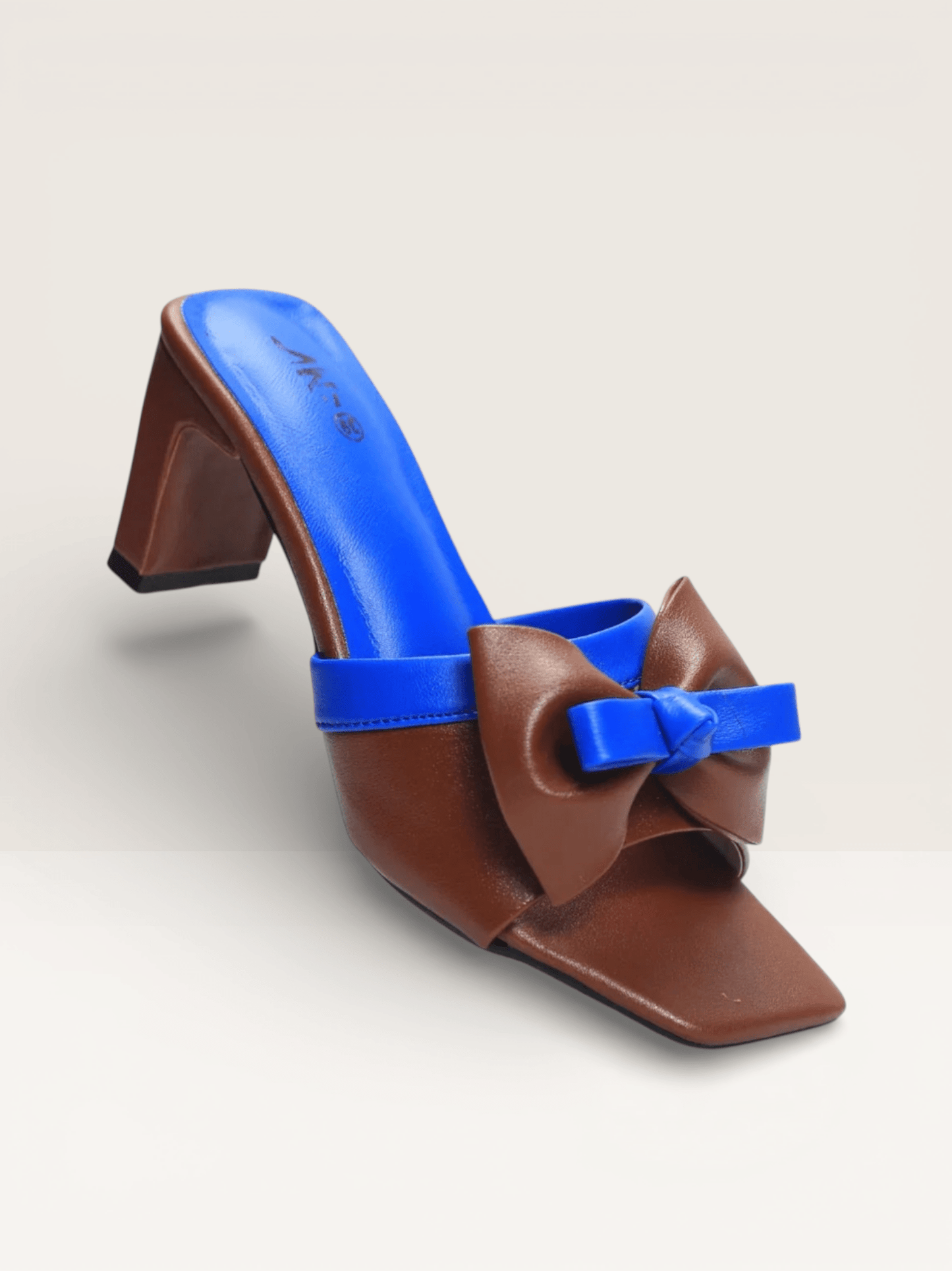 Bow Block Heel Mules for Women | Nawabi Shoes BD - Nawabi Shoes BD