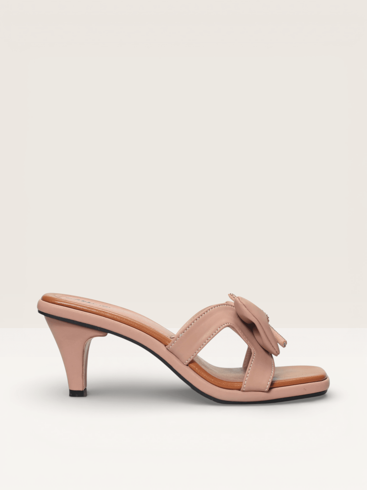 Bow Detail Pencil Heels with Square Toe Nawabi Shoes BD - Nawabi Shoes BD