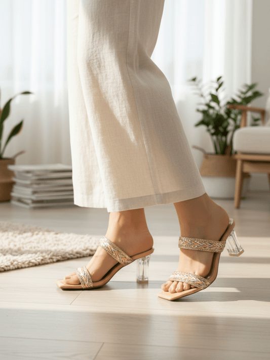 Shop Now Transparent Heels Luxury Shoes | Nawabi Shoes BD - Nawabi Shoes BD
