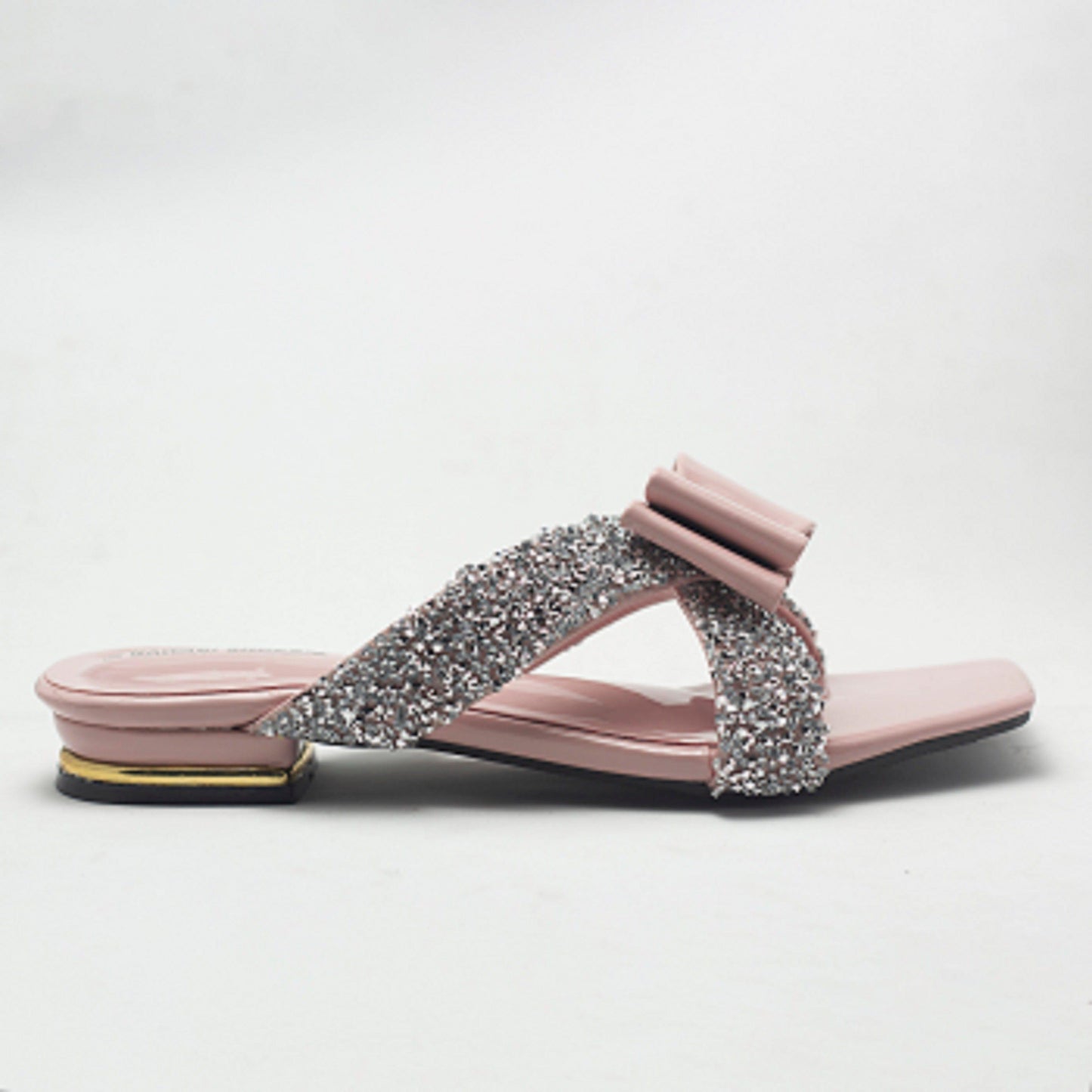 Pink Cross Strappy Women's Flat Sandals- Nawabi Shoes BD