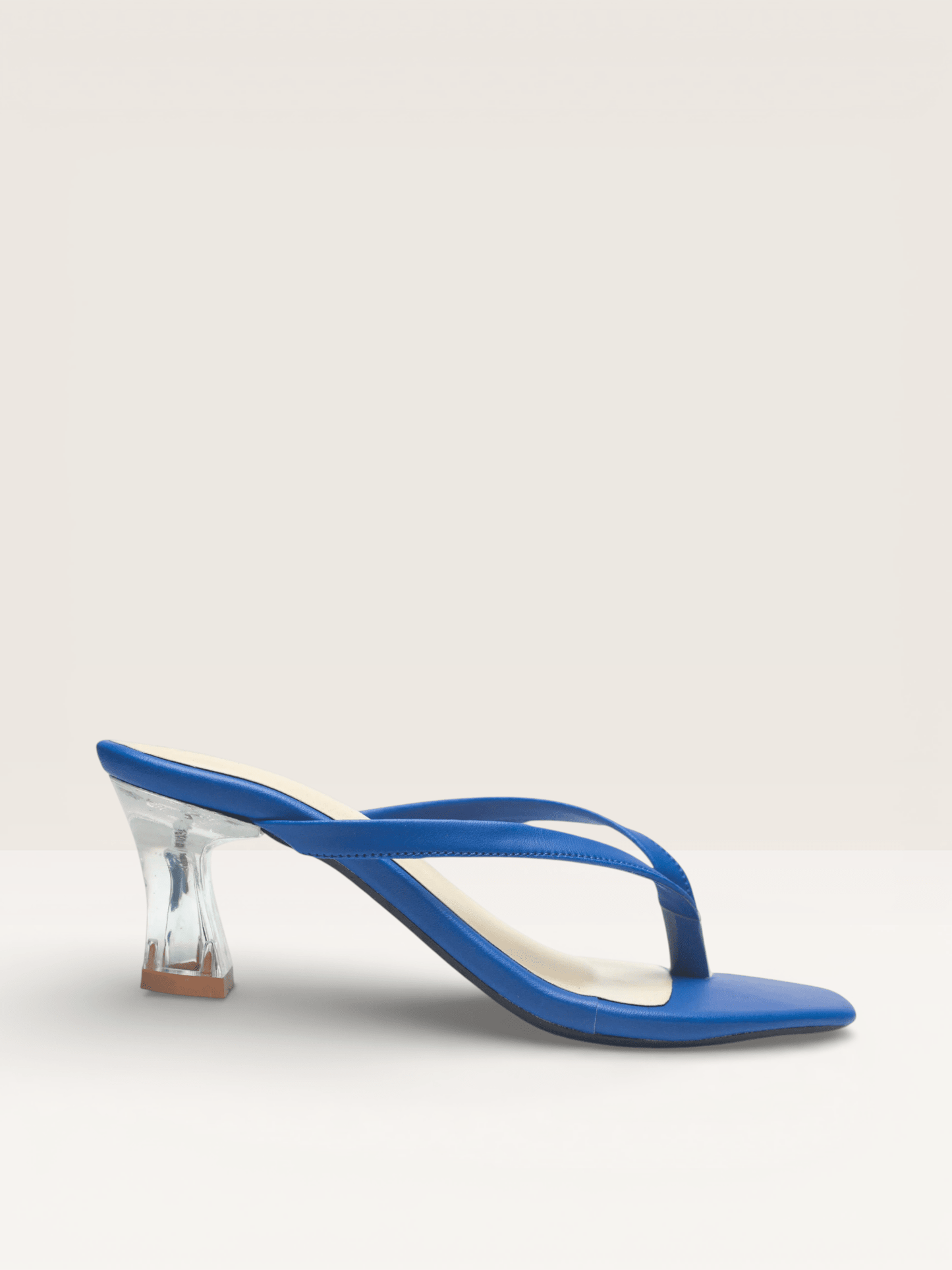 Women's Thong Sandals Transparent Block Heels | Nawabi Shoes BD - Nawabi Shoes BD