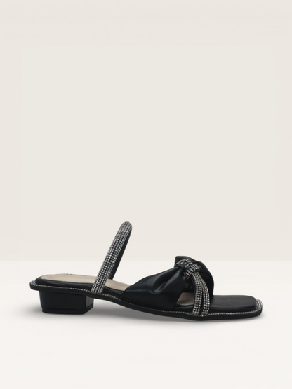 Rhinestone Sandals - Elegant Flat Sandals for Women - Nawabi Shoes BD - Nawabi Shoes BD