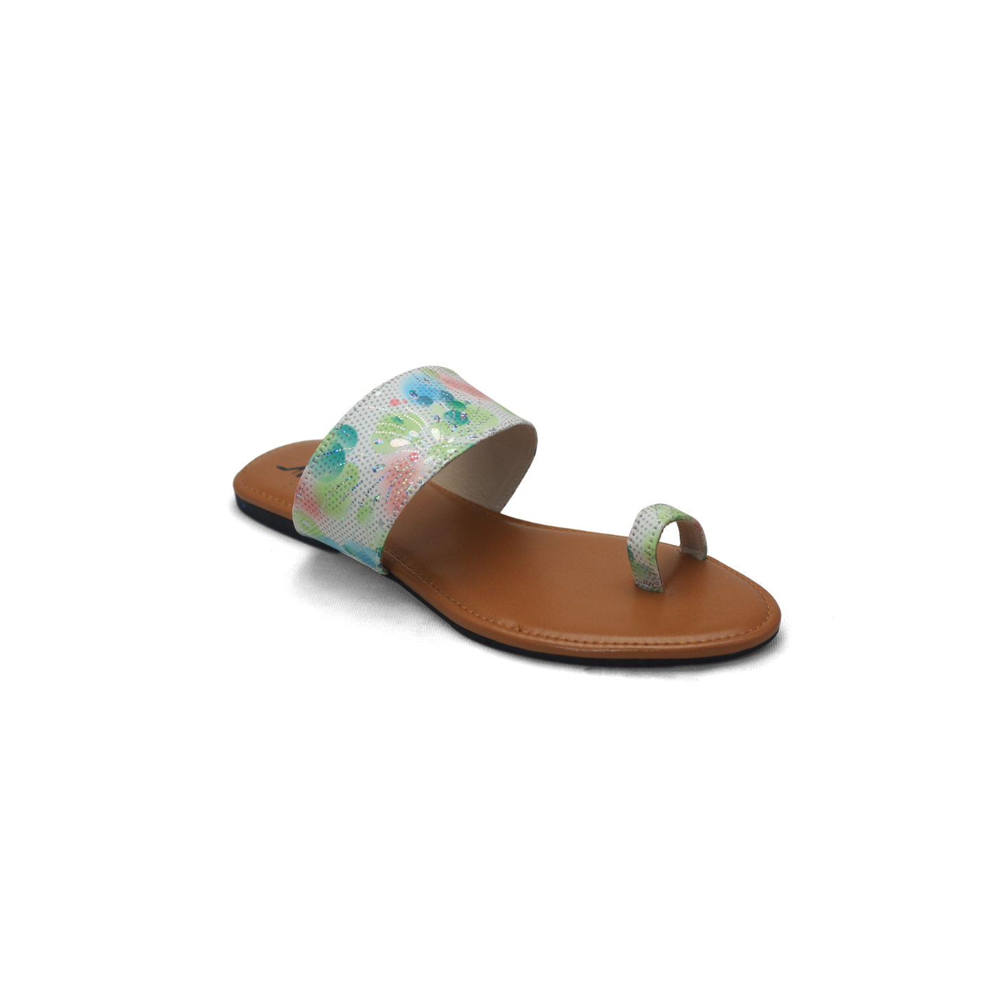 Stylish & Comfortable Sliders - Floral Print Criss-Cross Sandals - Nawabi shoes bd