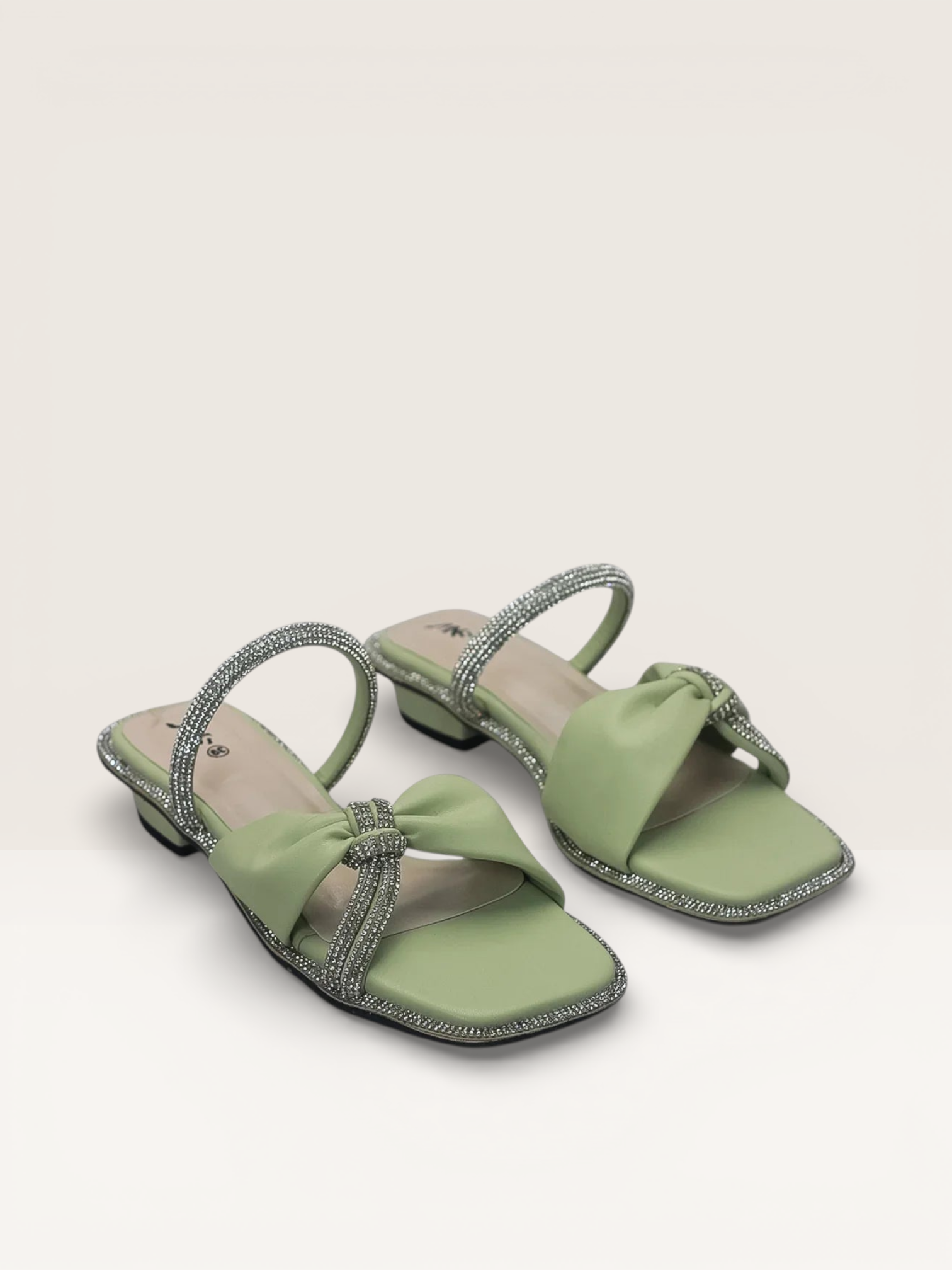 Rhinestone Sandals - Elegant Flat Sandals for Women - Nawabi Shoes BD - Nawabi Shoes BD