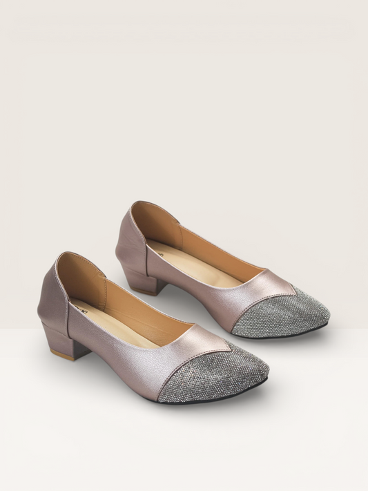 Women’s Low Block Heel Pumps. - Nawabi Shoes BD