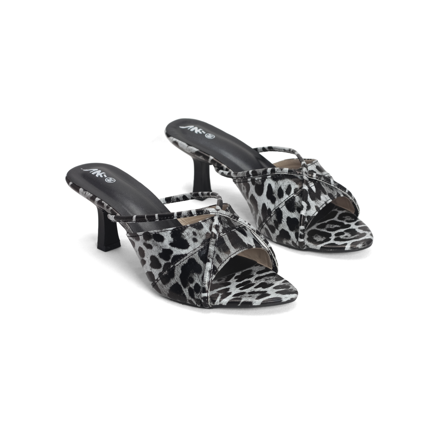 Women's Leopard Print Kitten Heels for Summer" Nawabi Shoes BD