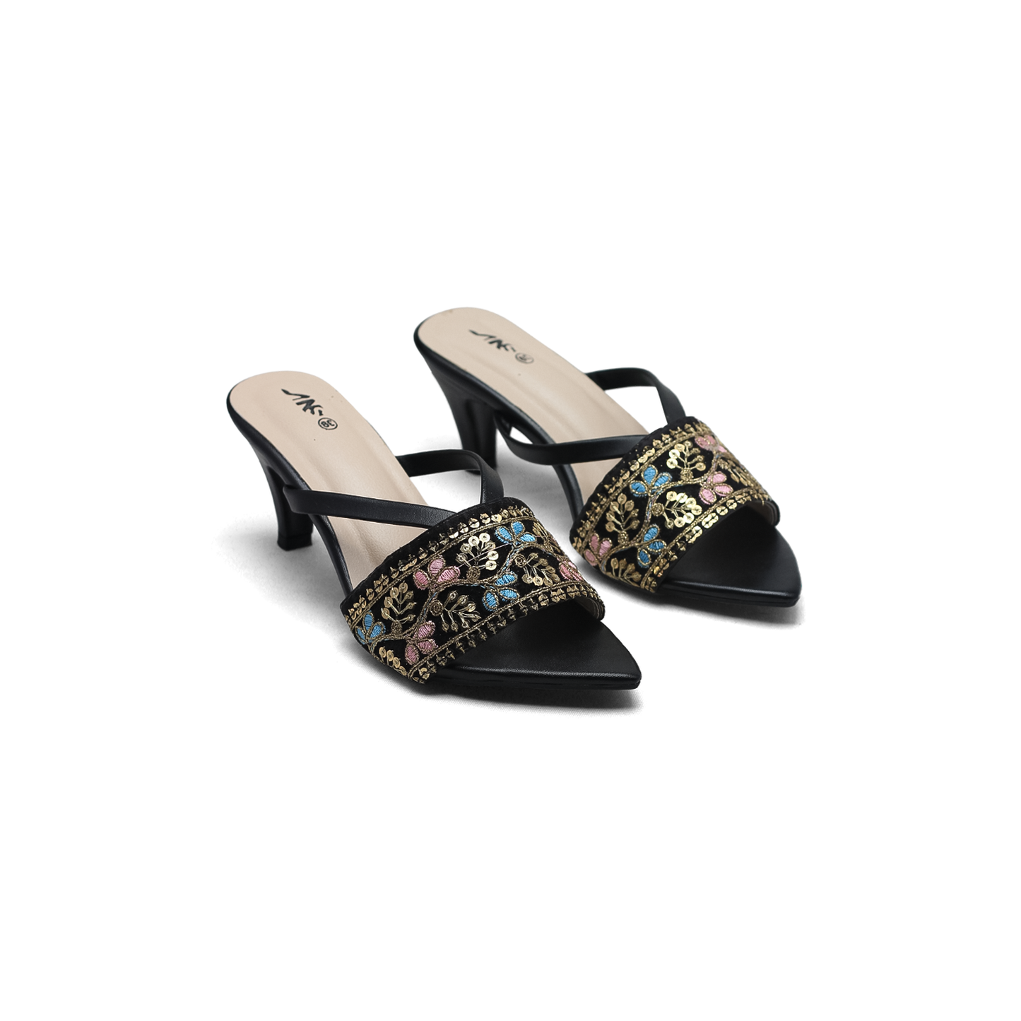 Embellished Heels | for Girls for Festivities Prose Sandals   – Nawabi Shoes BD