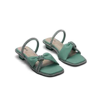 Rhinestone Sandals - Elegant Flat Sandals for Women -  Nawabi Shoes BD (Copy)