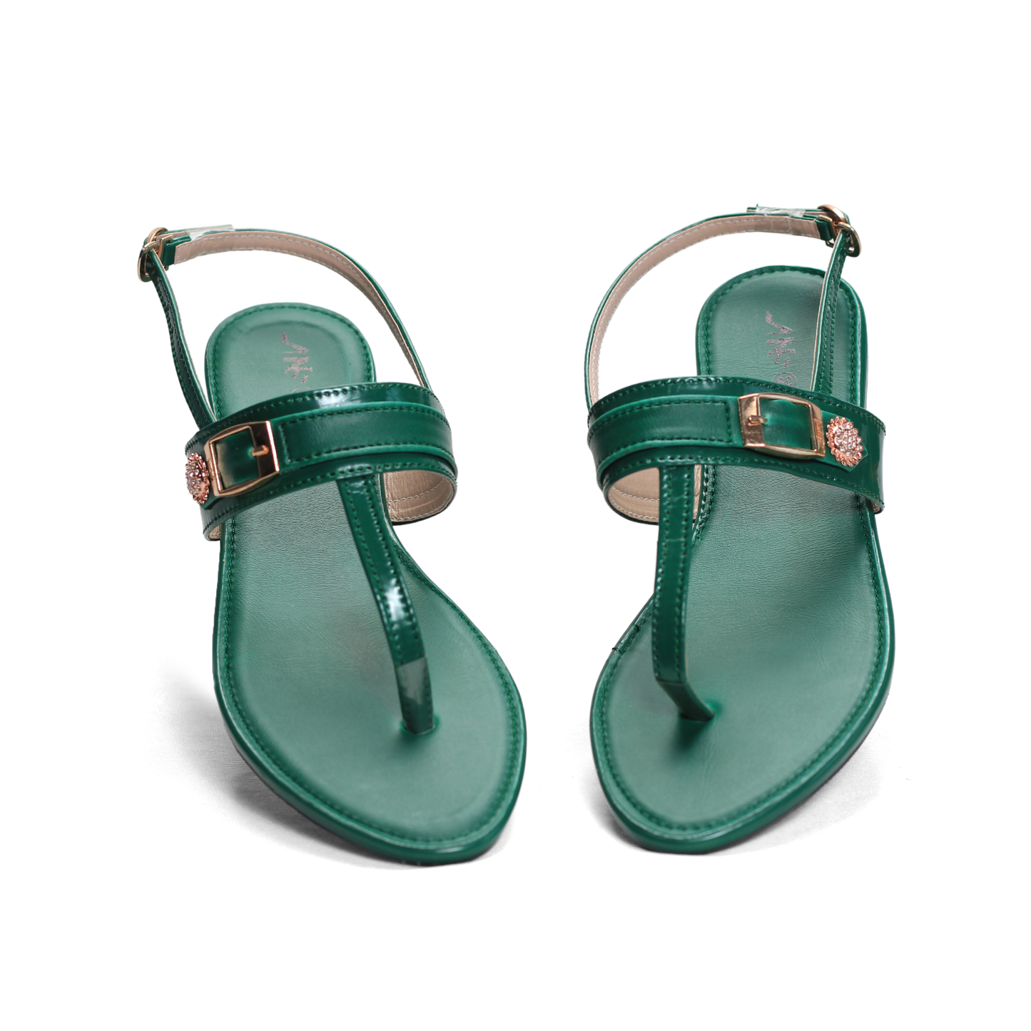 Thong Sandals with Embellished Buckle - Nawabi shoes bd