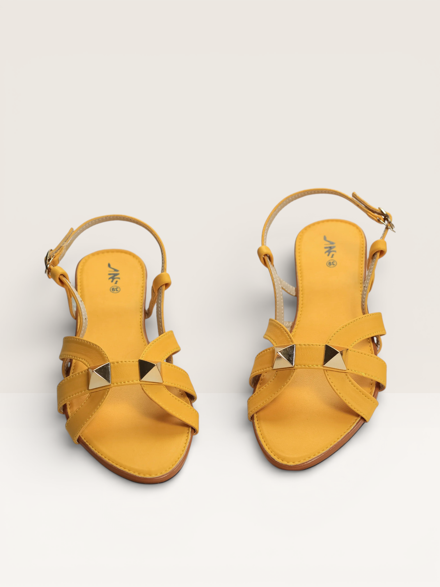 Studded Flat Sandals with Ankle Strap - Nawabi shoes bd - Nawabi Shoes BD