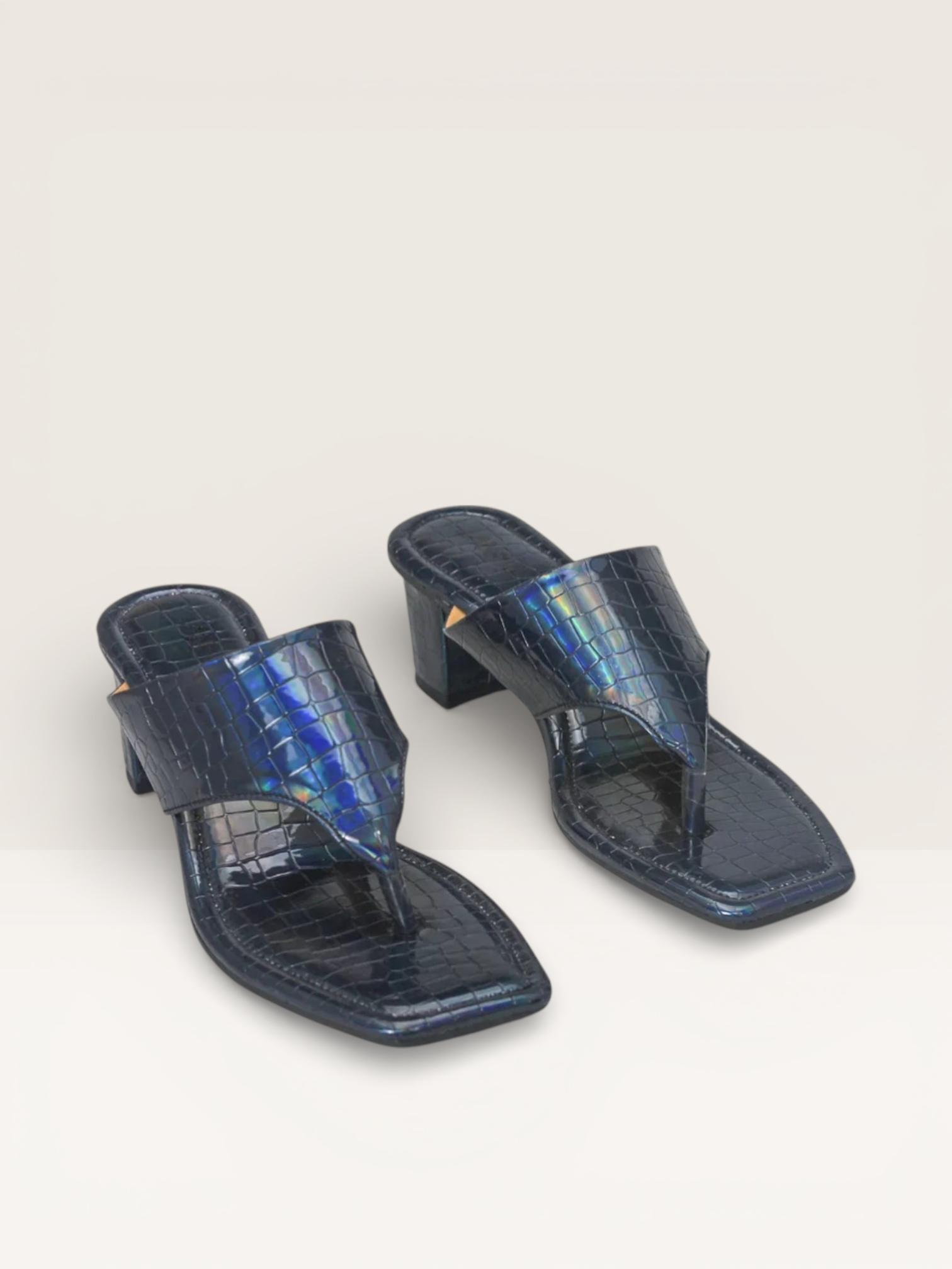 Women's Pink Croc Print Heeled Sandals | Stylish & Trendy - Nawabi Shoes BD - Nawabi Shoes BD