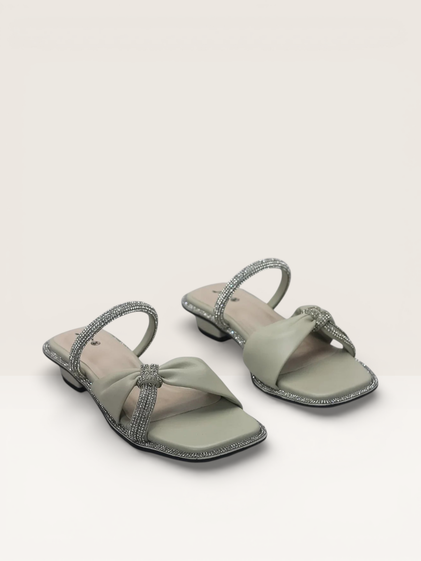 Rhinestone Sandals - Elegant Flat Sandals for Women - Nawabi Shoes BD - Nawabi Shoes BD