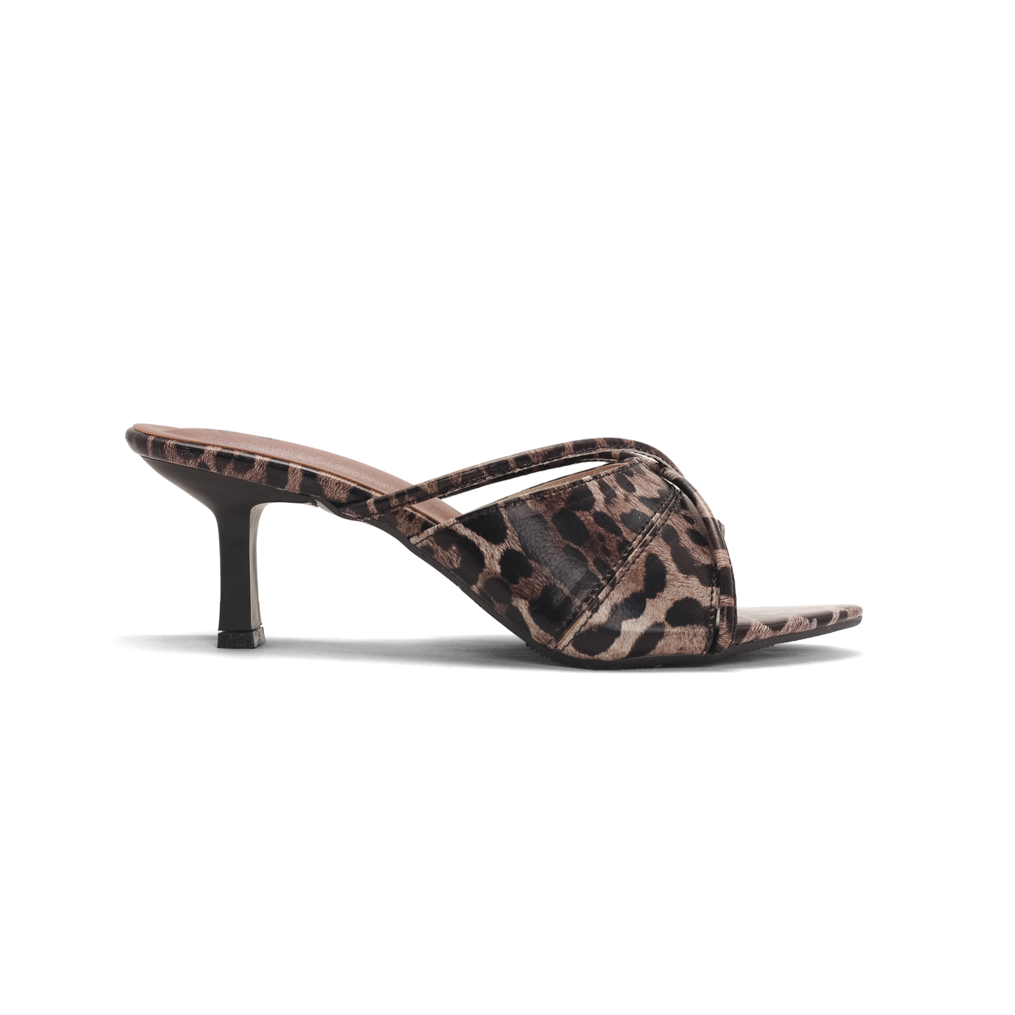 Women's Leopard Print Kitten Heels for Summer" Nawabi Shoes BD