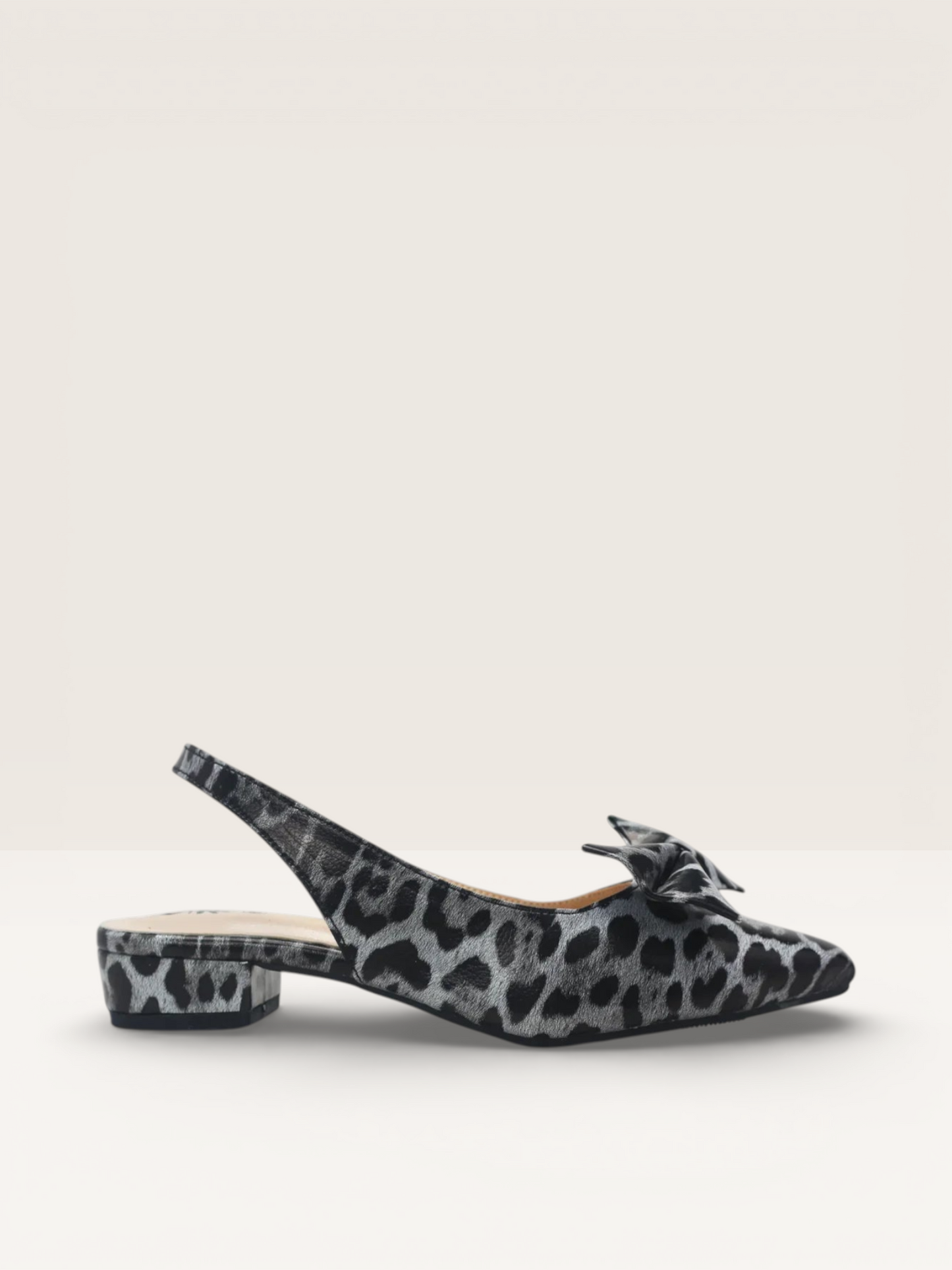 Dreamy Gleam Leopard Print Slingback Kitten Heels - nawabi shoes bd - Nawabi Shoes BD