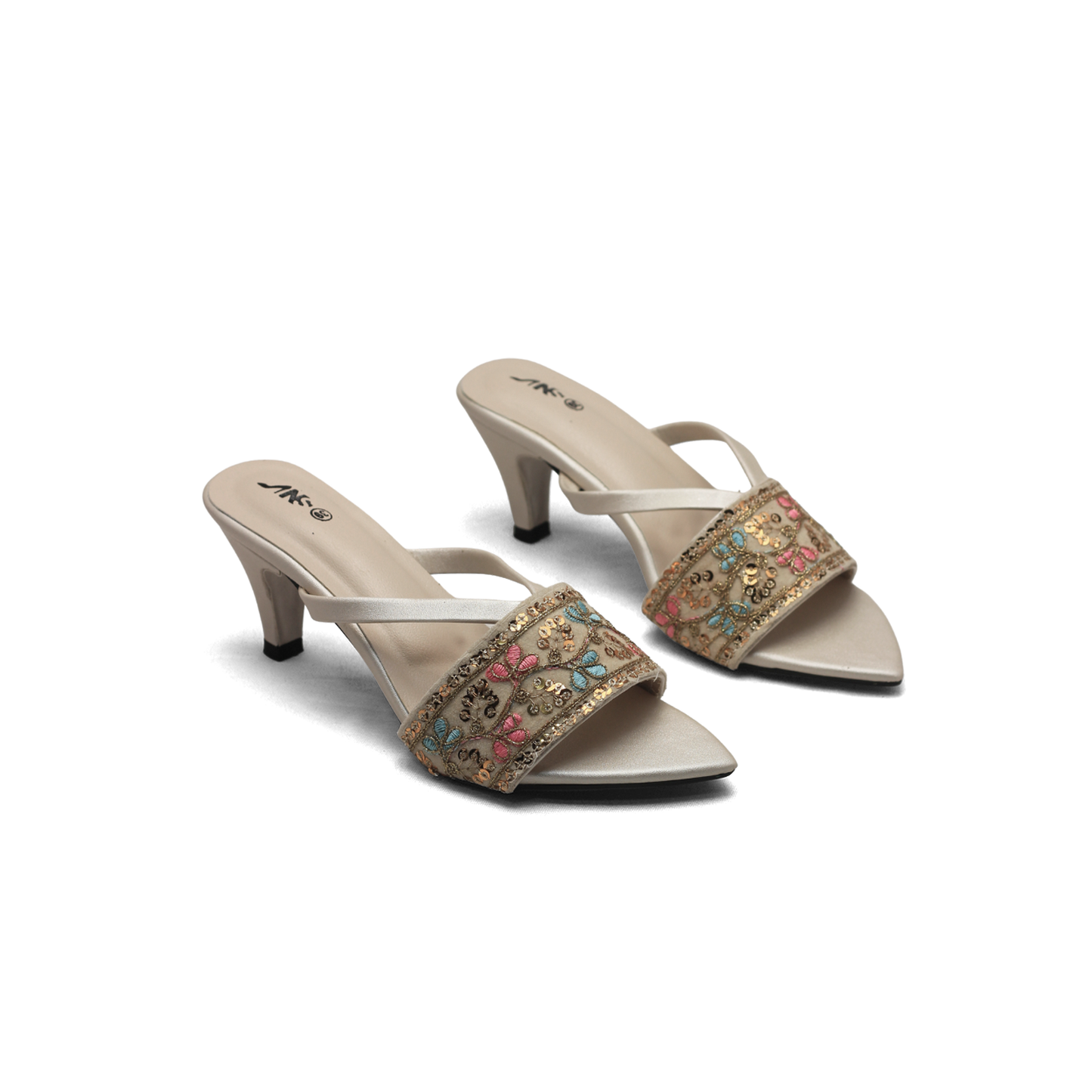 Embellished Heels | for Girls for Festivities Prose Sandals   – Nawabi Shoes BD