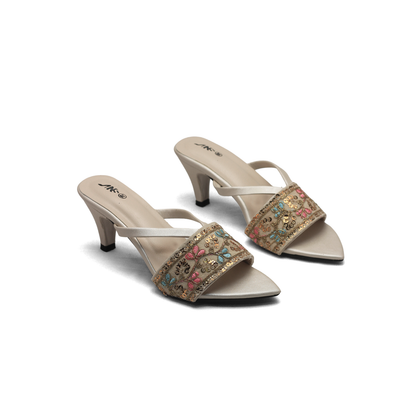 Embellished Heels | for Girls for Festivities Prose Sandals   – Nawabi Shoes BD