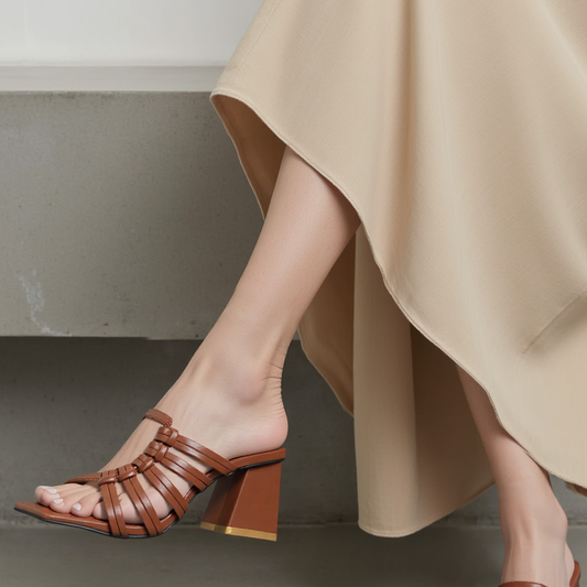 Purchase Women's Emory Open Toe Mules Heels Online | Nawabi Shoes BD