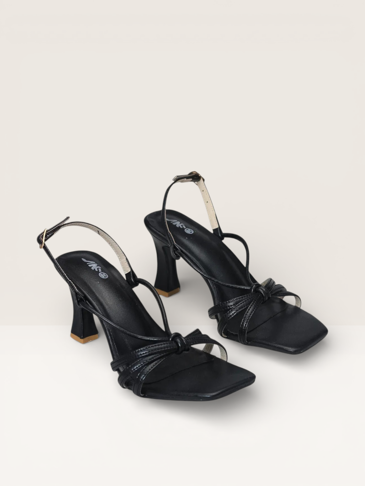 Mint Green Square Toe Heels - Stylish Strappy Sandals" nawabi shoes bd - Nawabi Shoes BD