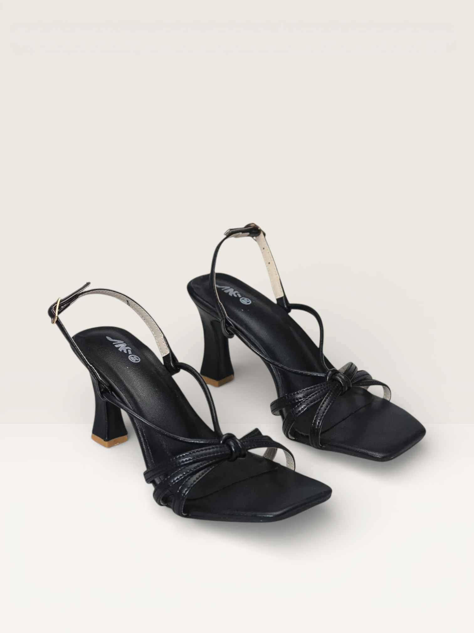 Mint Green Square Toe Heels - Stylish Strappy Sandals" nawabi shoes bd - Nawabi Shoes BD