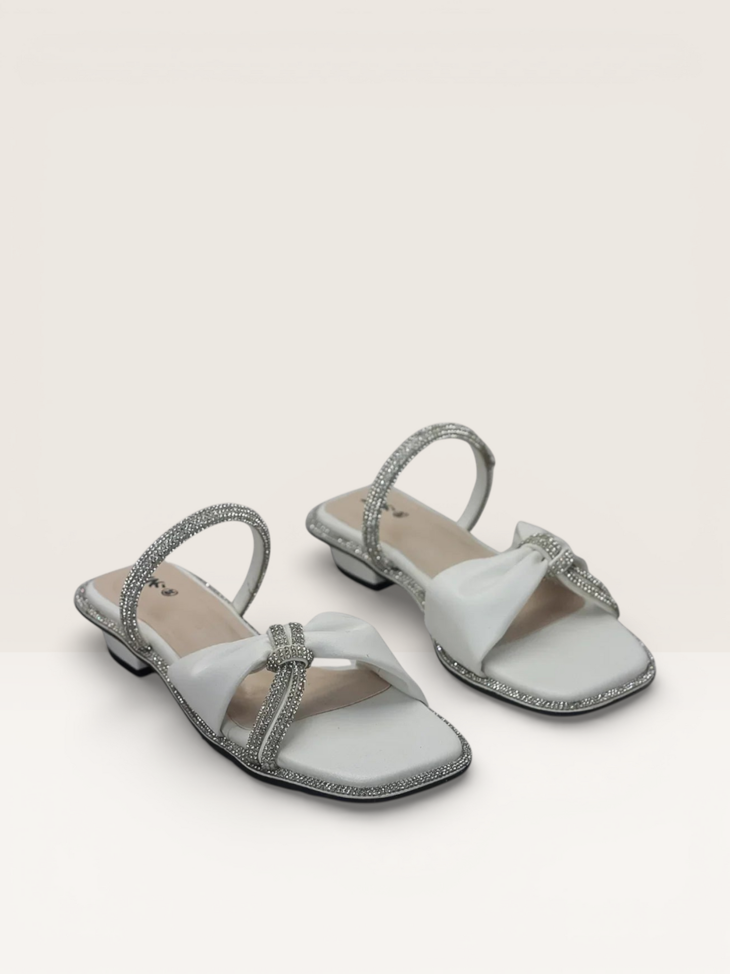 Rhinestone Sandals - Elegant Flat Sandals for Women - Nawabi Shoes BD - Nawabi Shoes BD